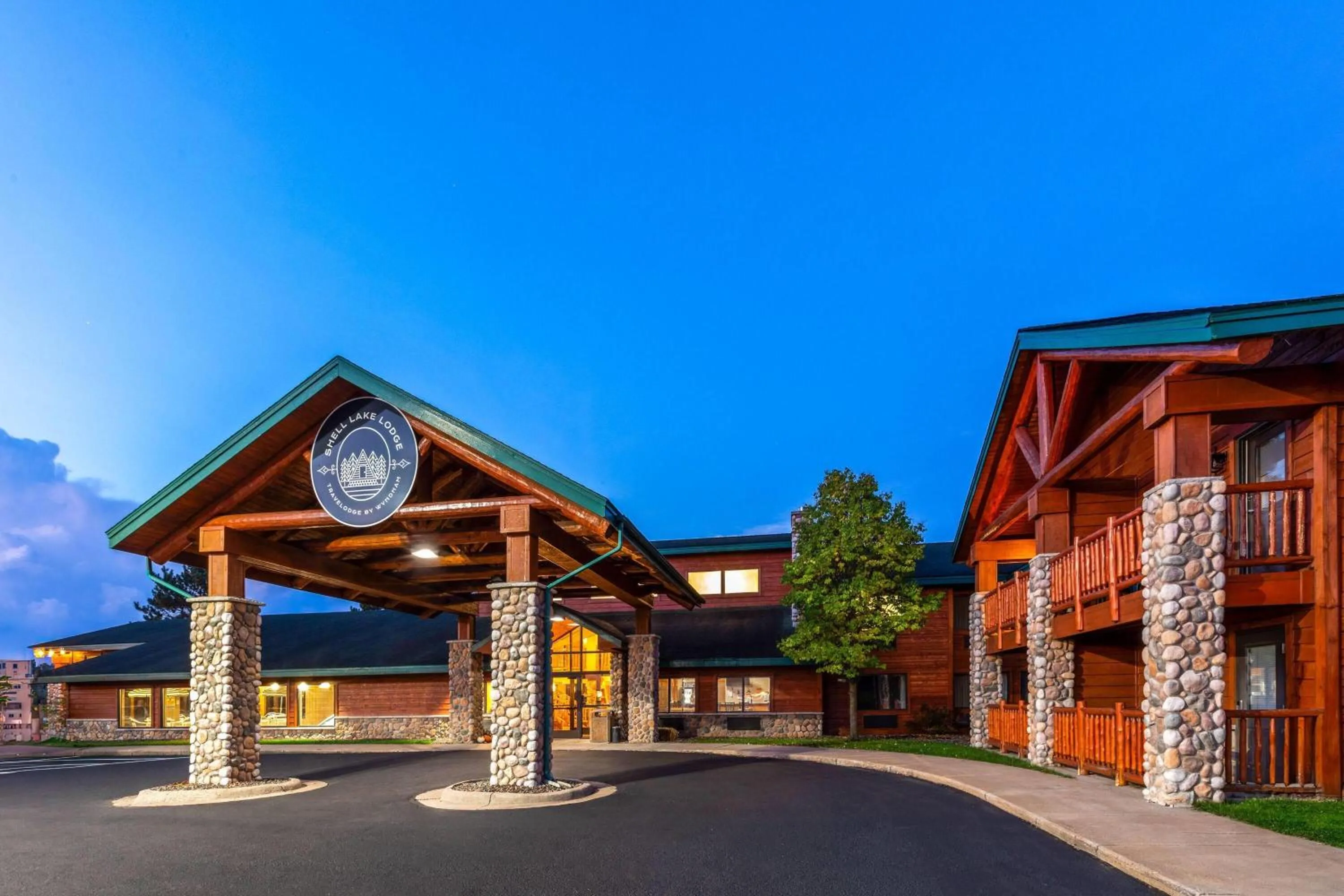 Property building in Shell Lake Lodge, a Travelodge by Wyndham