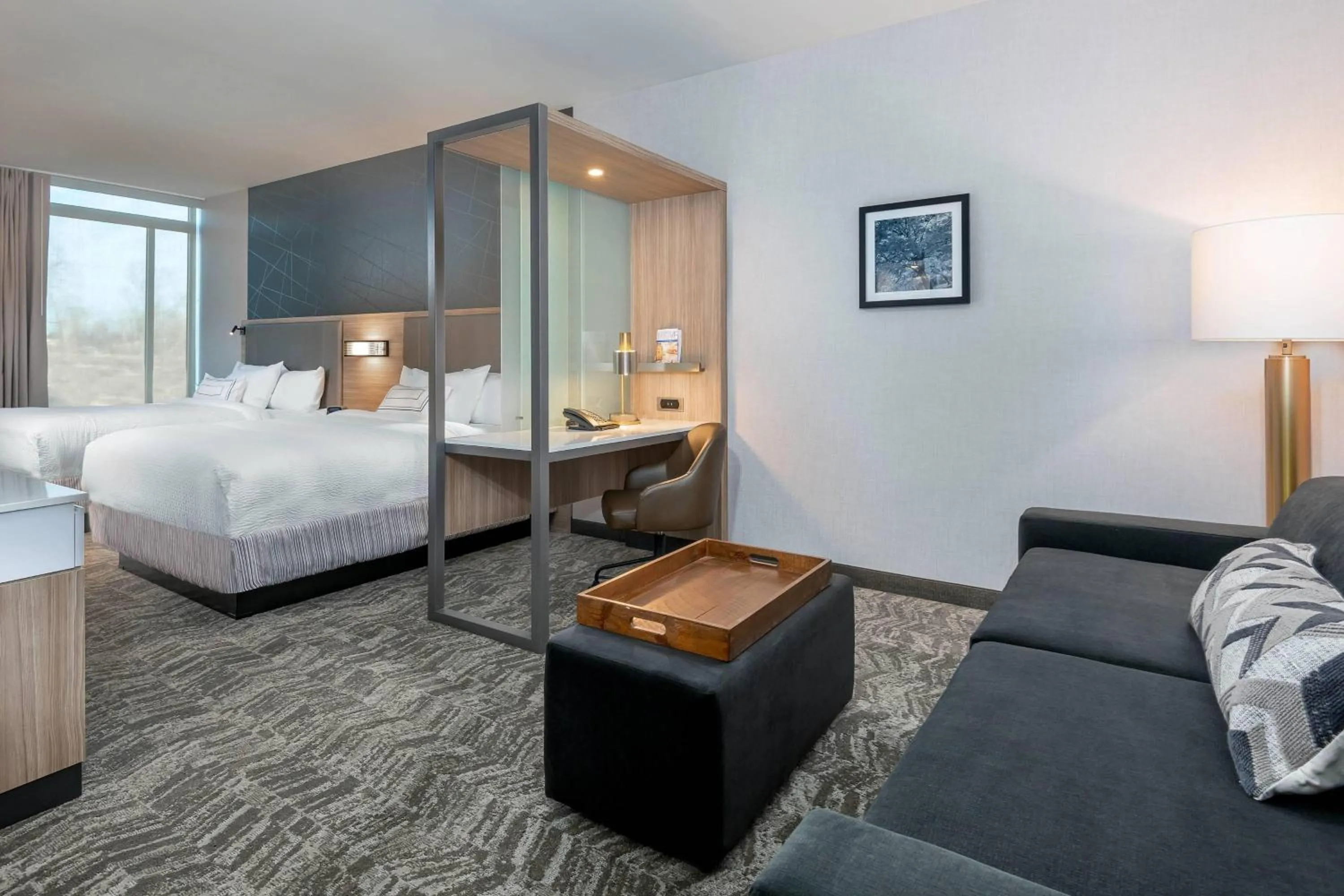 Photo of the whole room, Bed in SpringHill Suites by Marriott Indianapolis Westfield