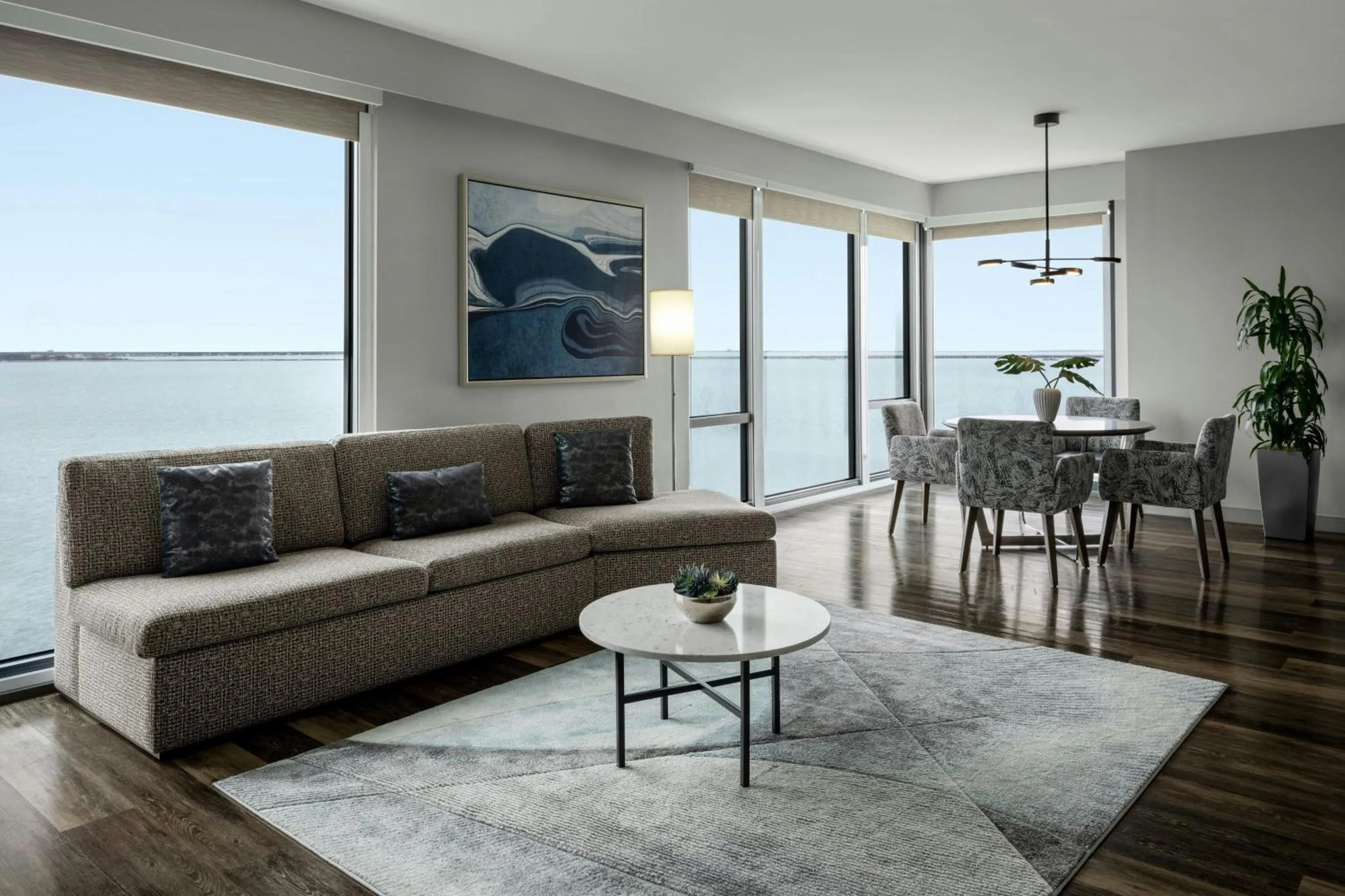 Living room in The CURRENT Hotel, Autograph Collection