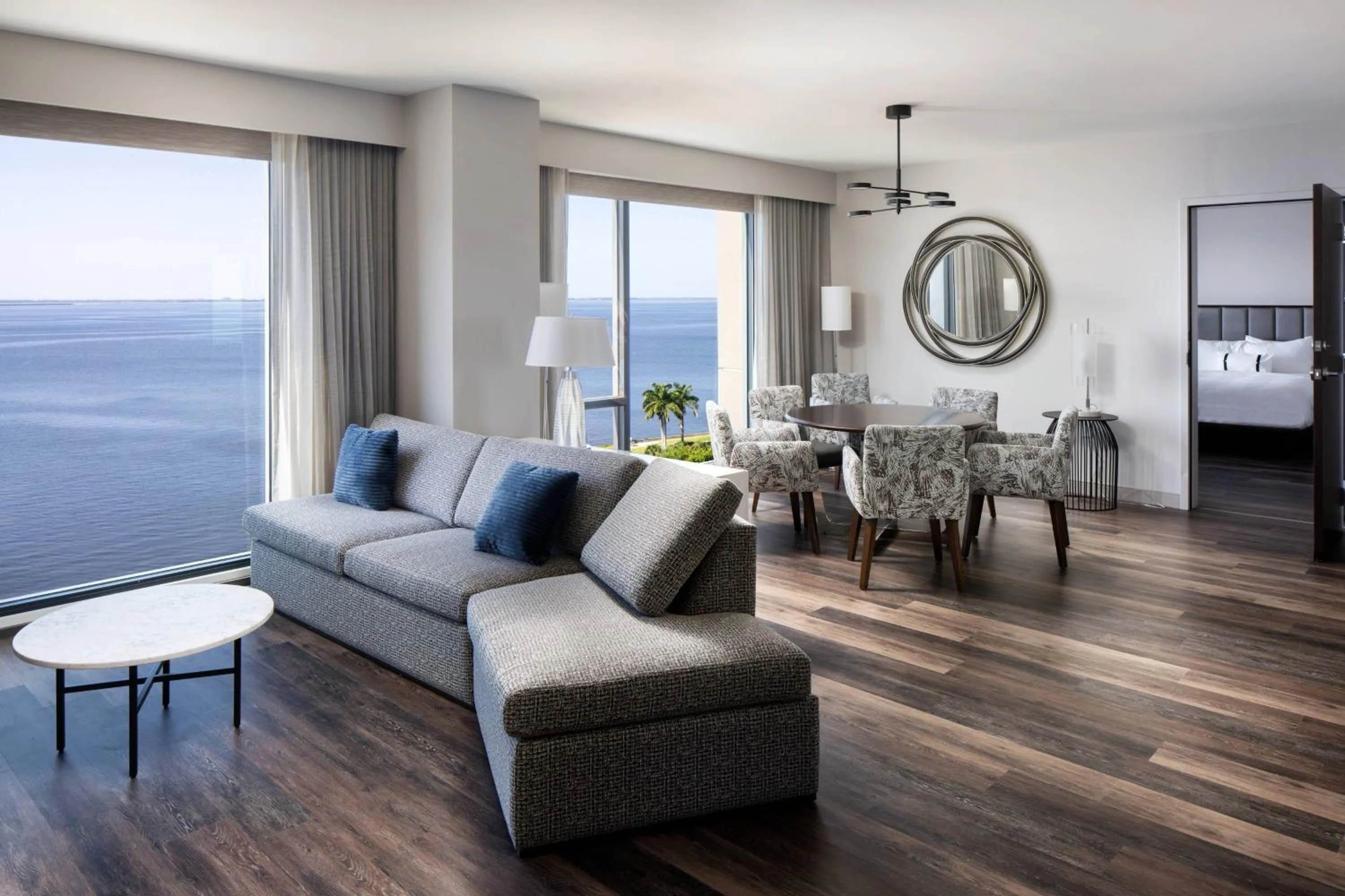 Living room in The CURRENT Hotel, Autograph Collection