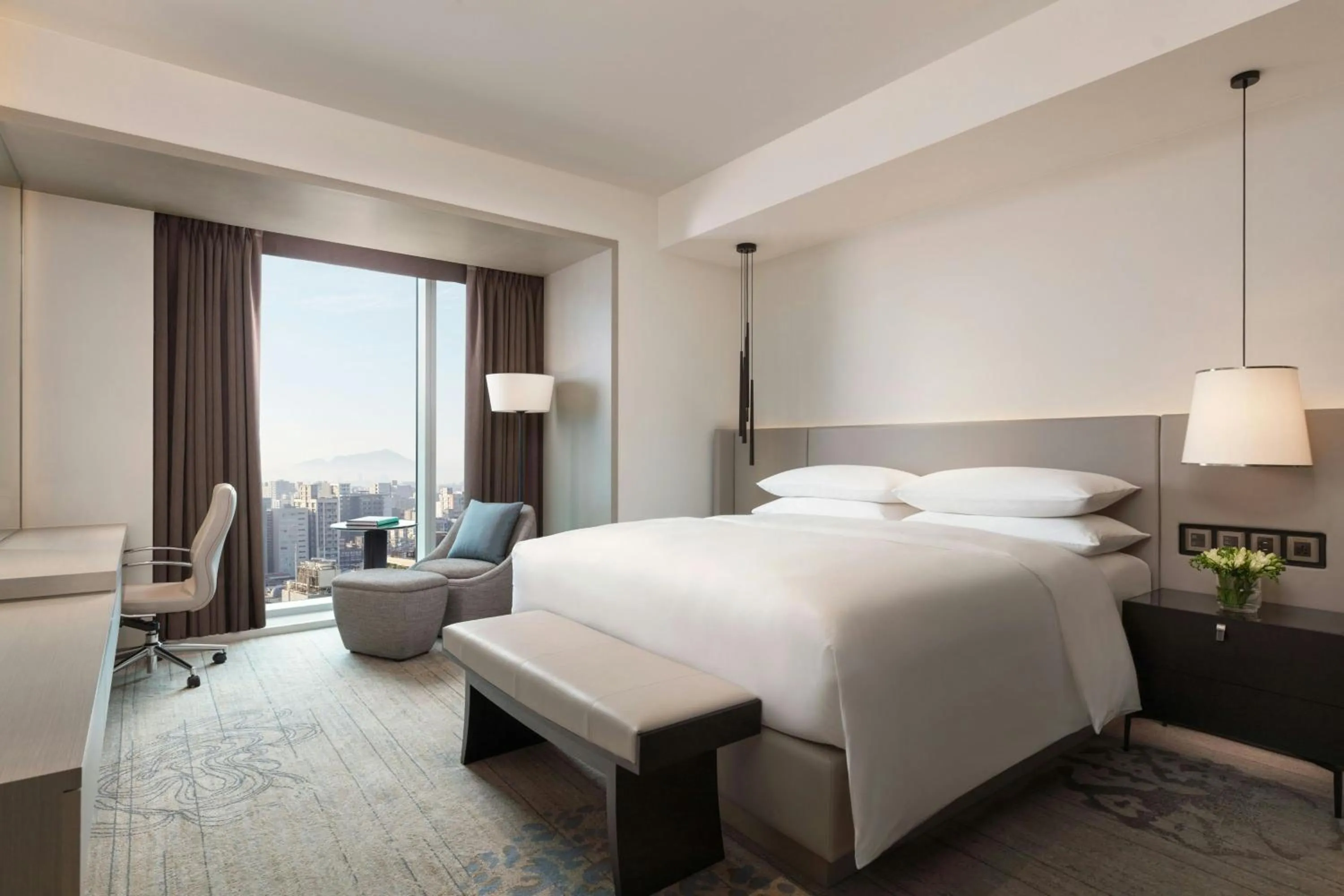 Bedroom, Bed in Courtyard by Marriott Taipei Downtown