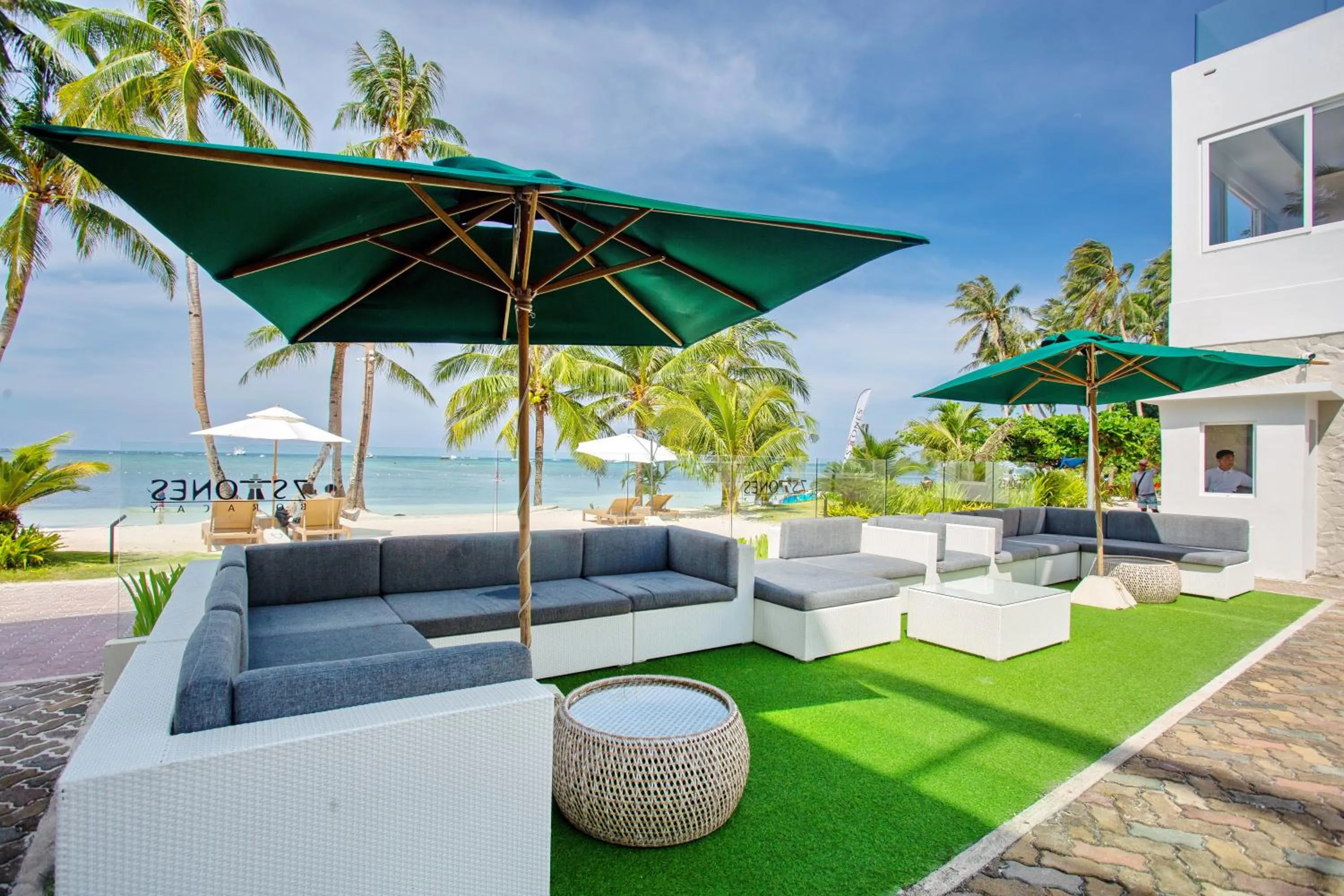 Seating area in 7Stones Boracay