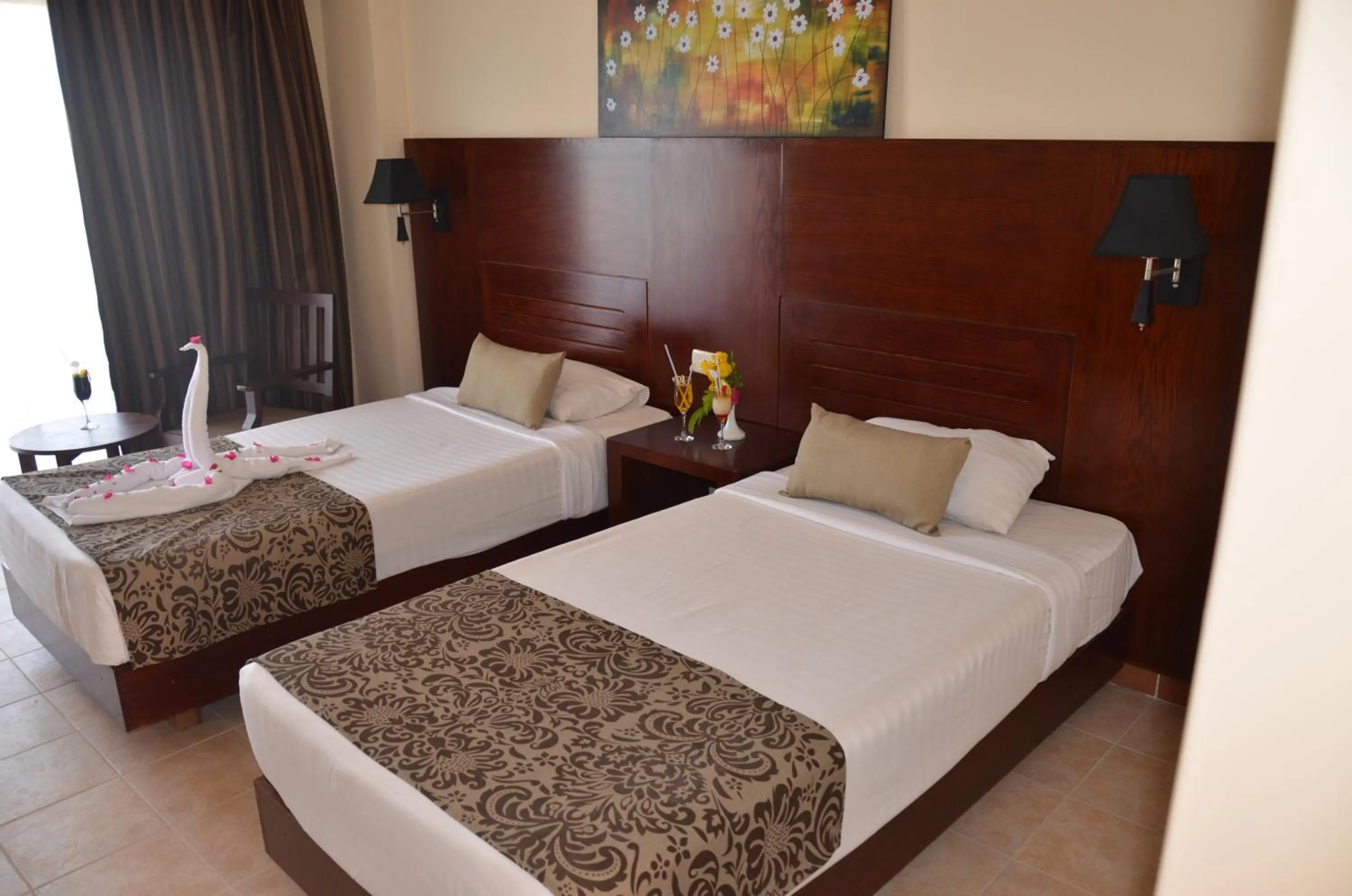 Bed in Royal Brayka Beach Resort