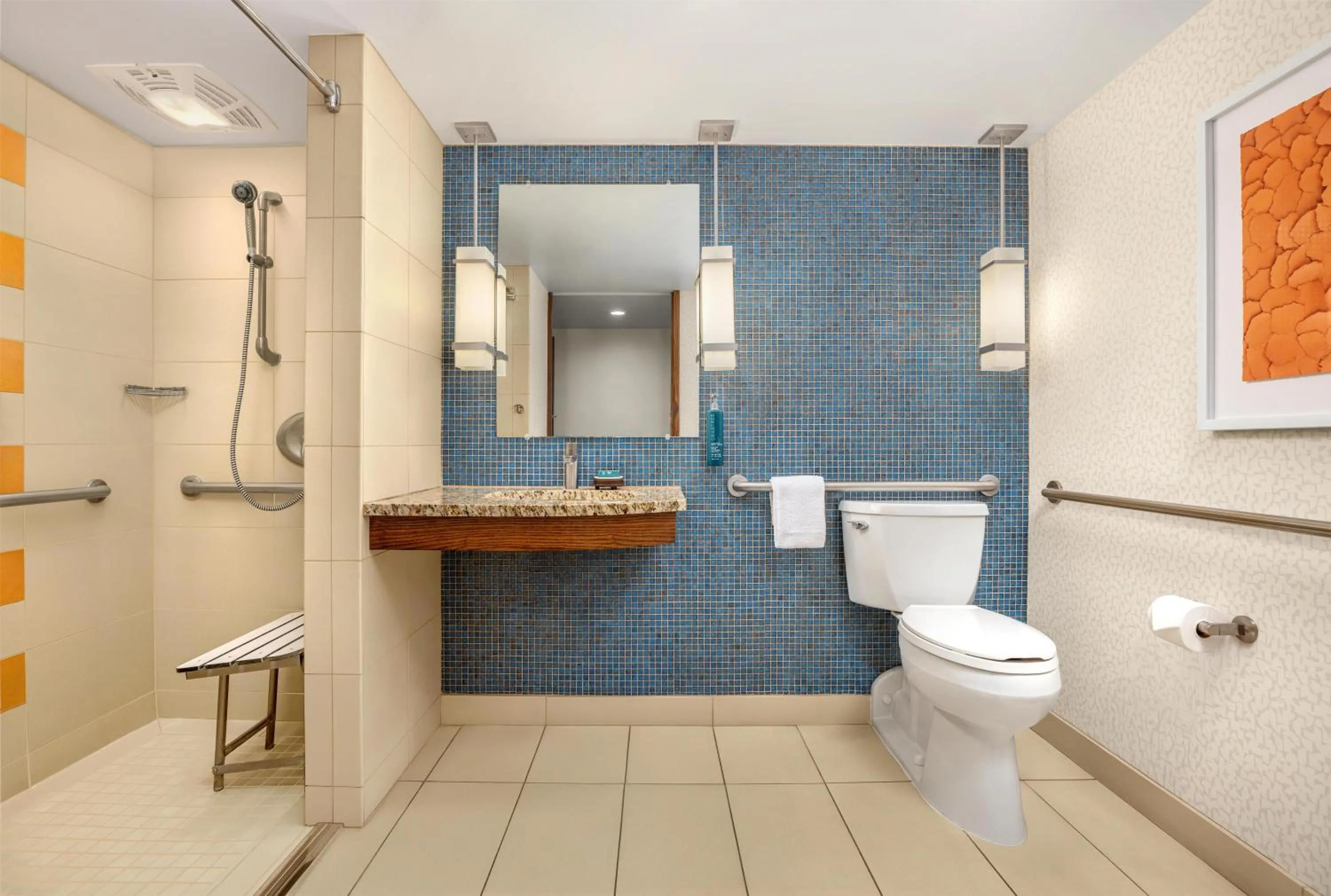 Bathroom in Hilton Palacio del Rio