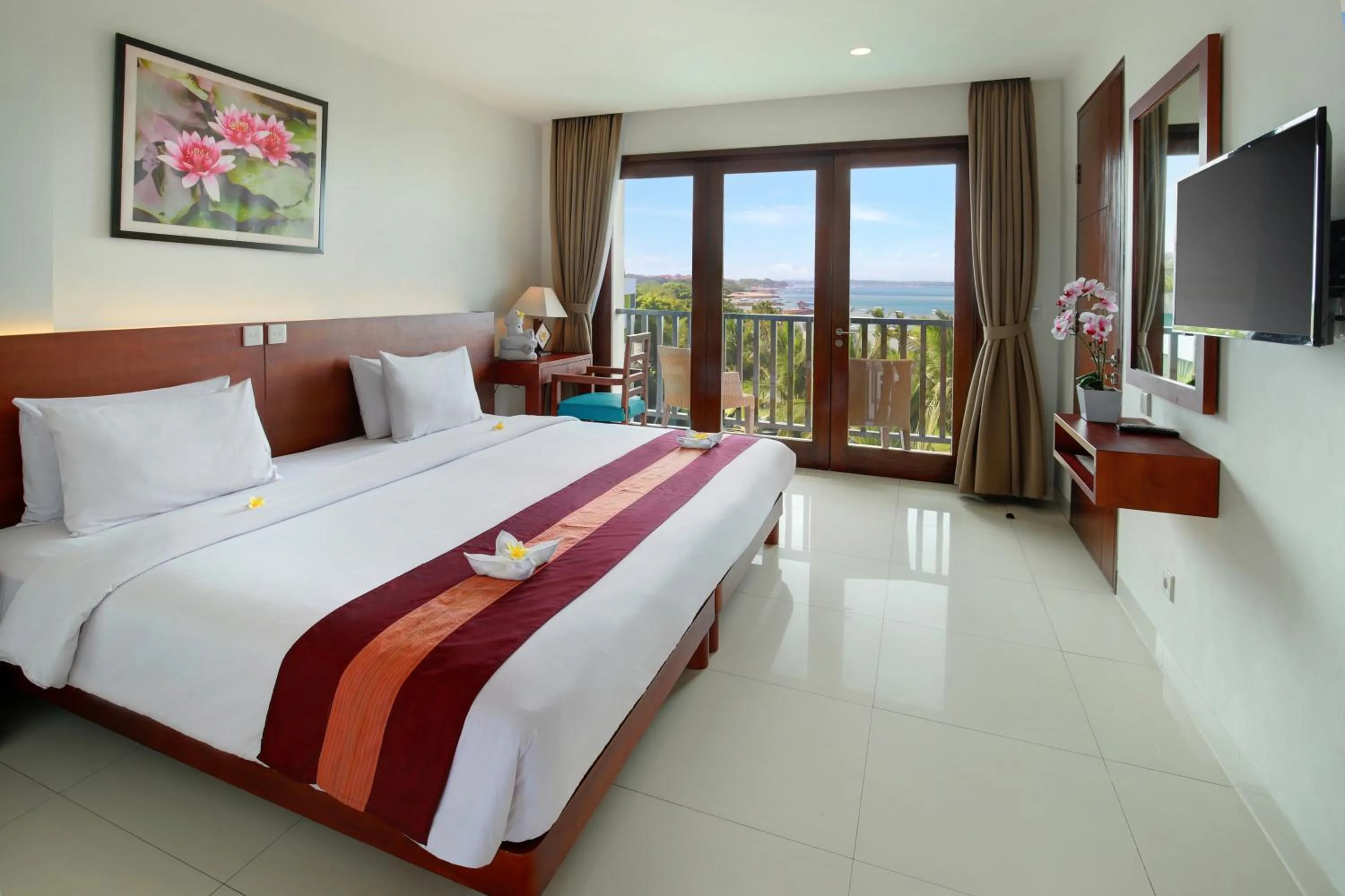 Sea view, Bed in Bali Relaxing Resort and Spa
