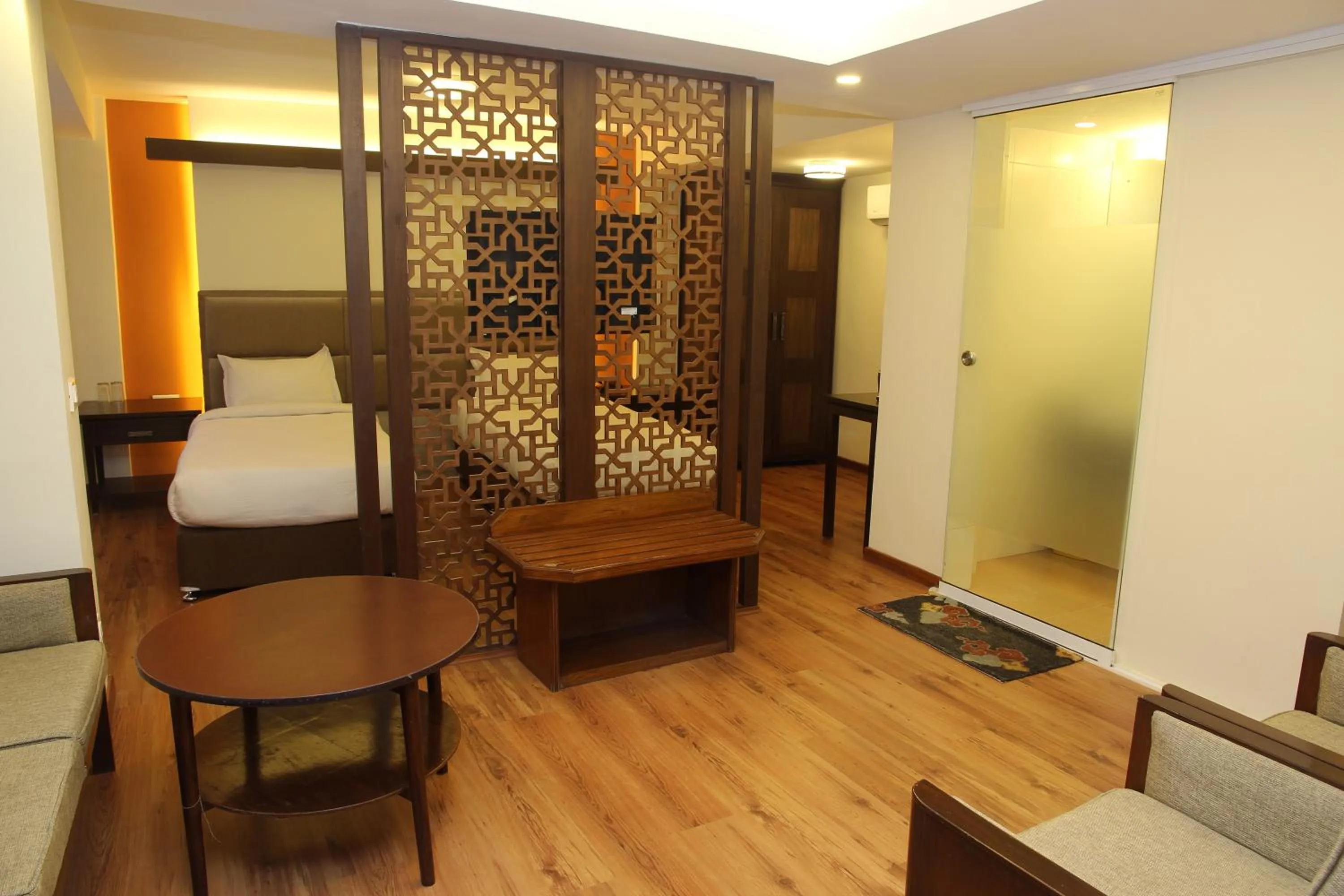 Living room in Potala Guest House