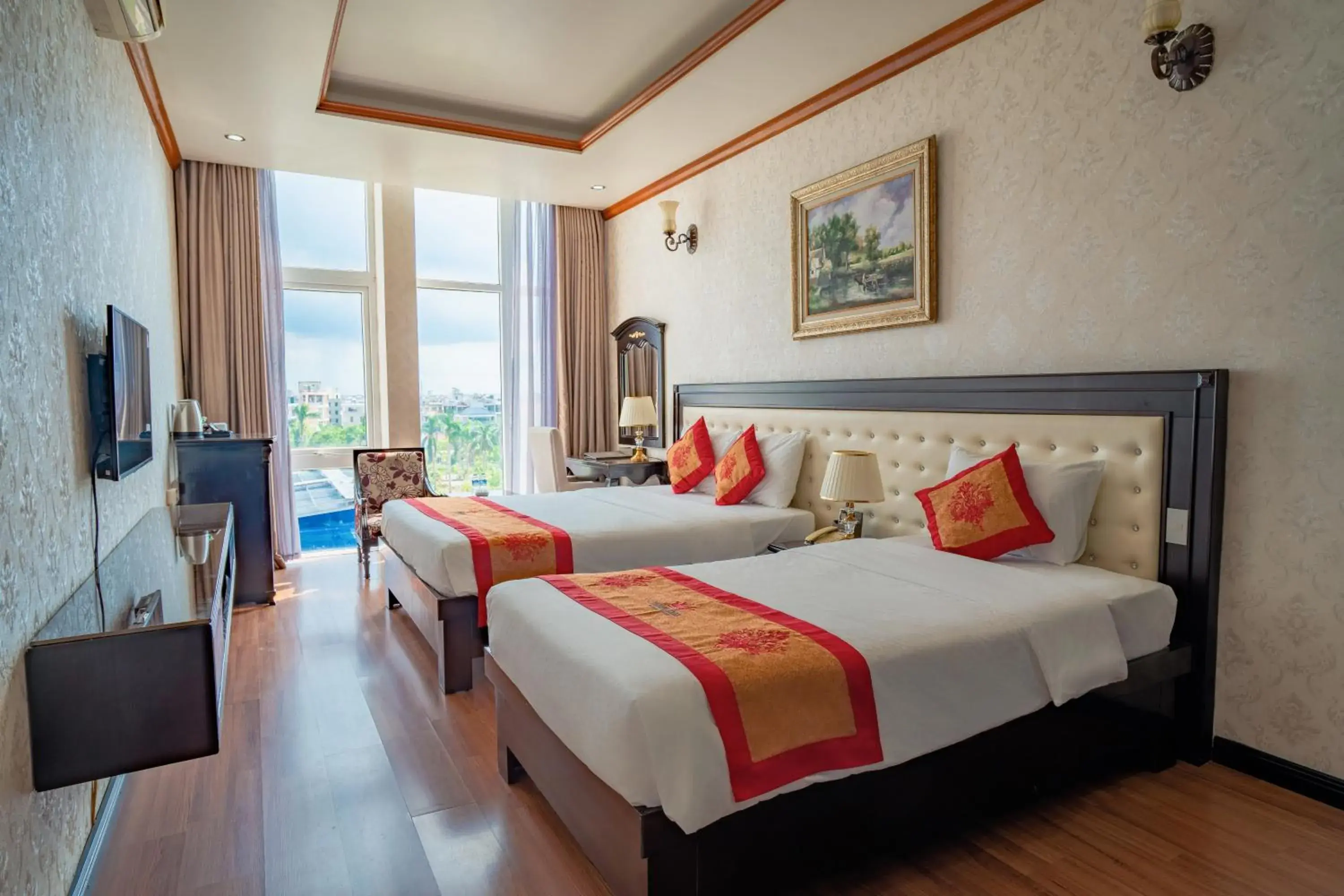 Twin Room with City View in Phuong Anh Hotel 1 Hai Duong Twin Room with City View in Phuong Anh Hotel 1 Hai Duong