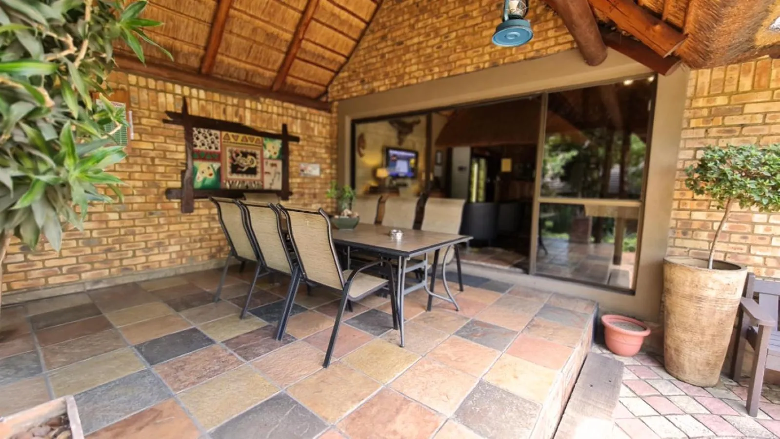 Patio in Klein Bosveld Guest House