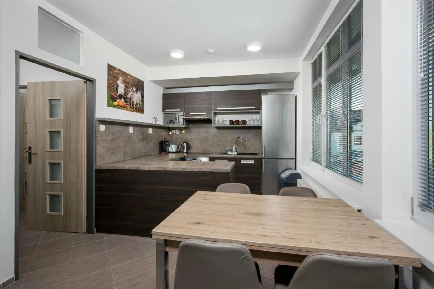 Kitchen or kitchenette in Apartmá SunGarden Liberec