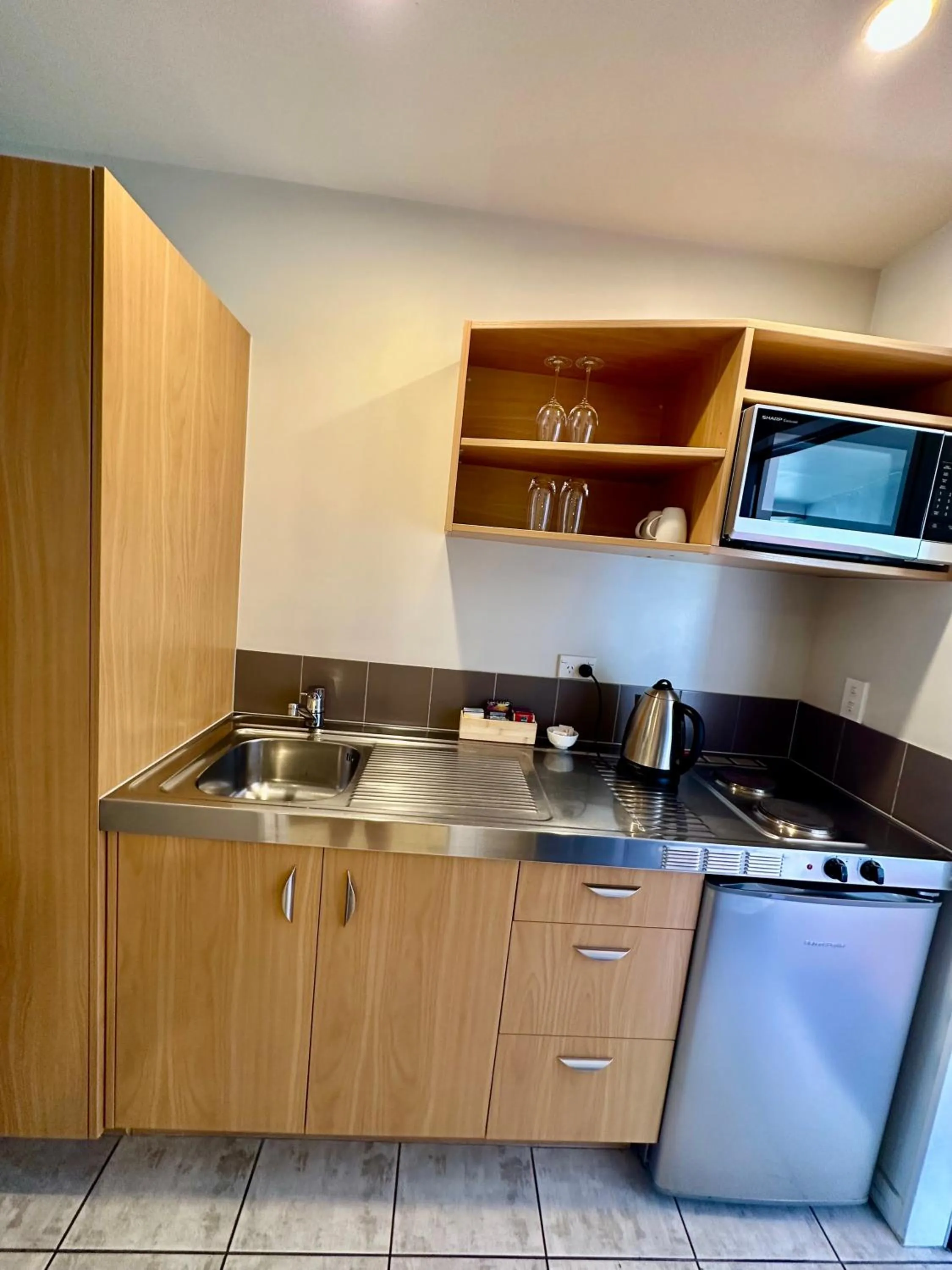 Kitchen or kitchenette in Park View Motor Lodge