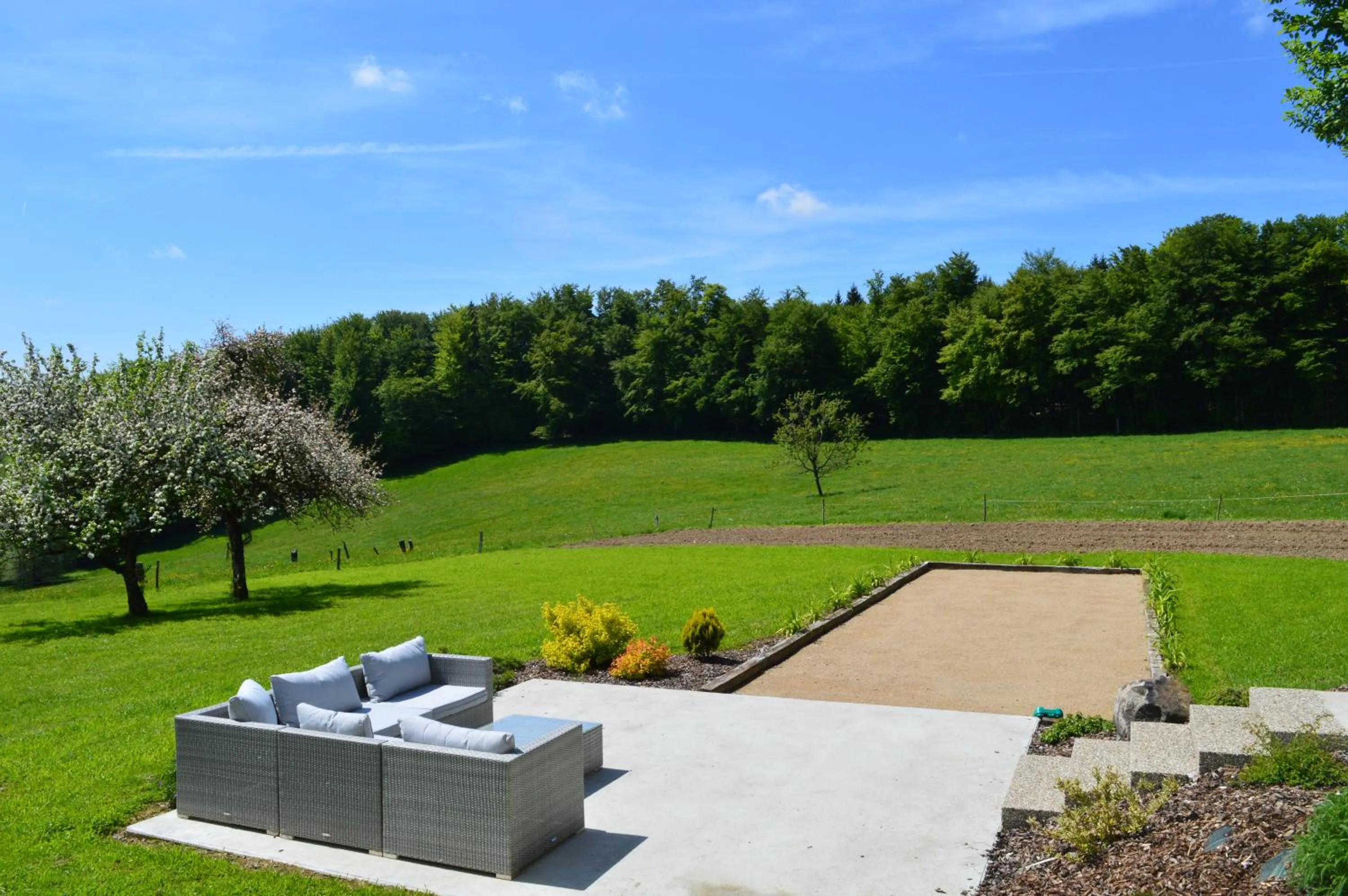 Balcony/Terrace in Chambres d'hôtes La Trottelée