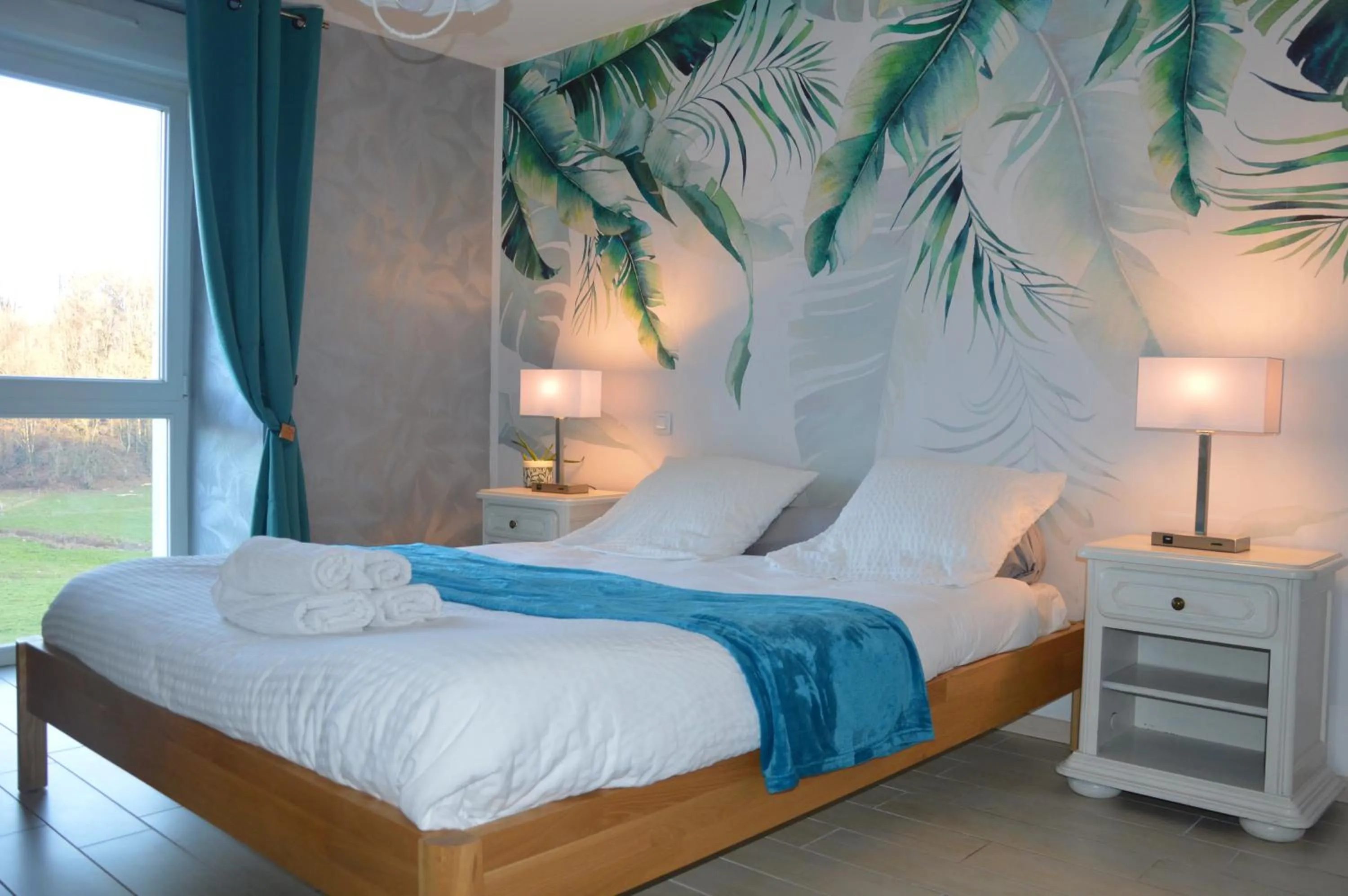 Bed in Chambres d'hôtes La Trottelée