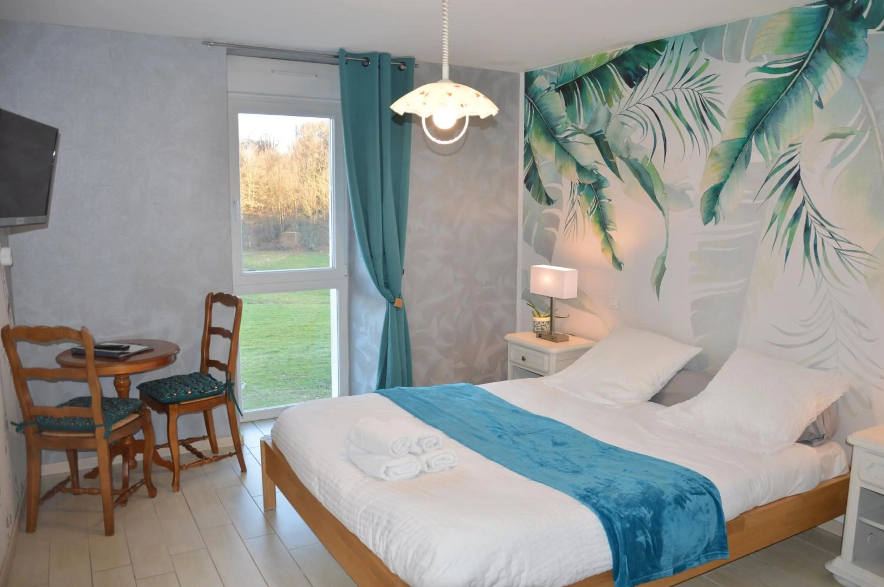 Bed in Chambres d'hôtes La Trottelée