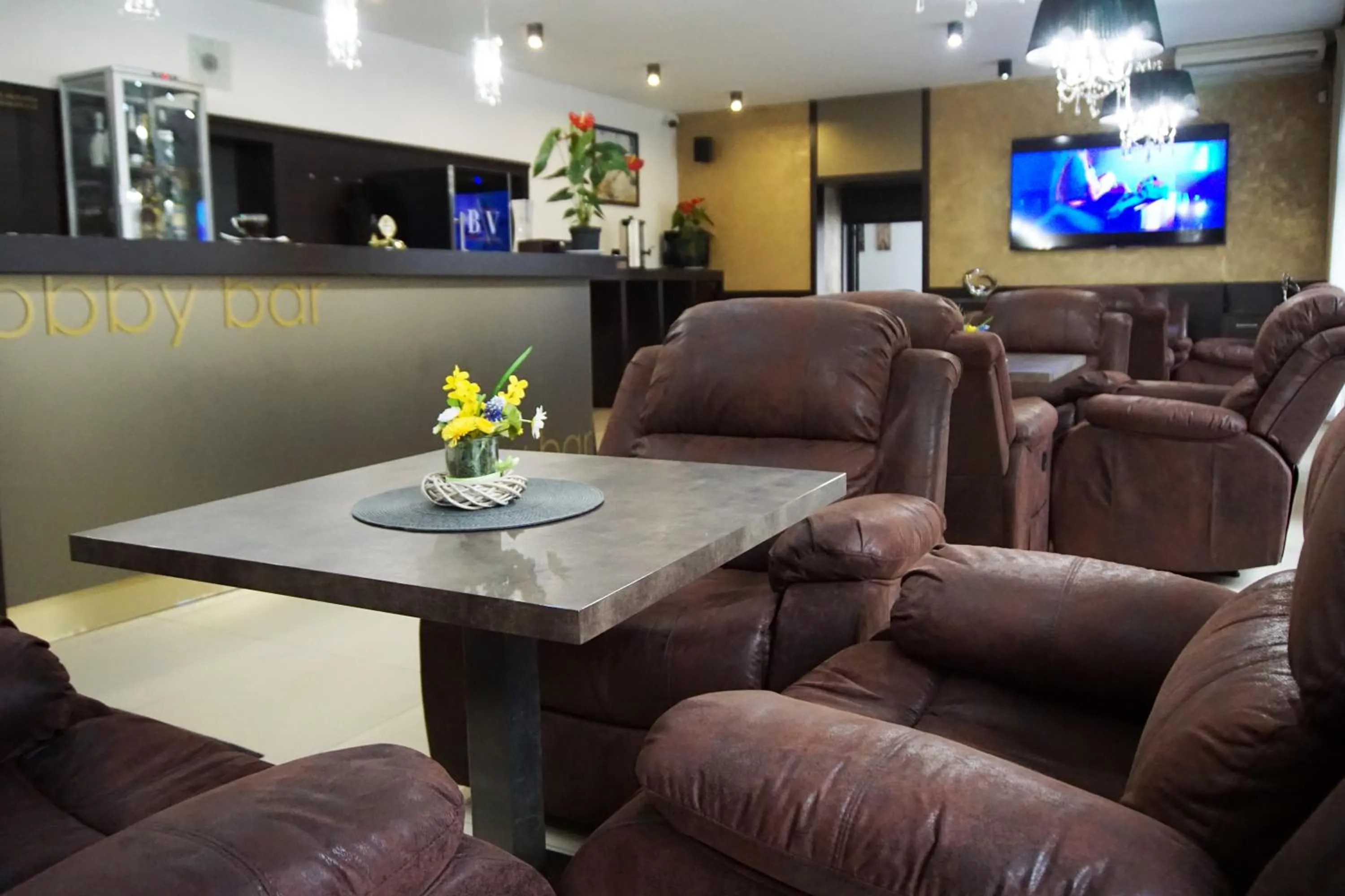 Lobby or reception in Garní Hotel Corona