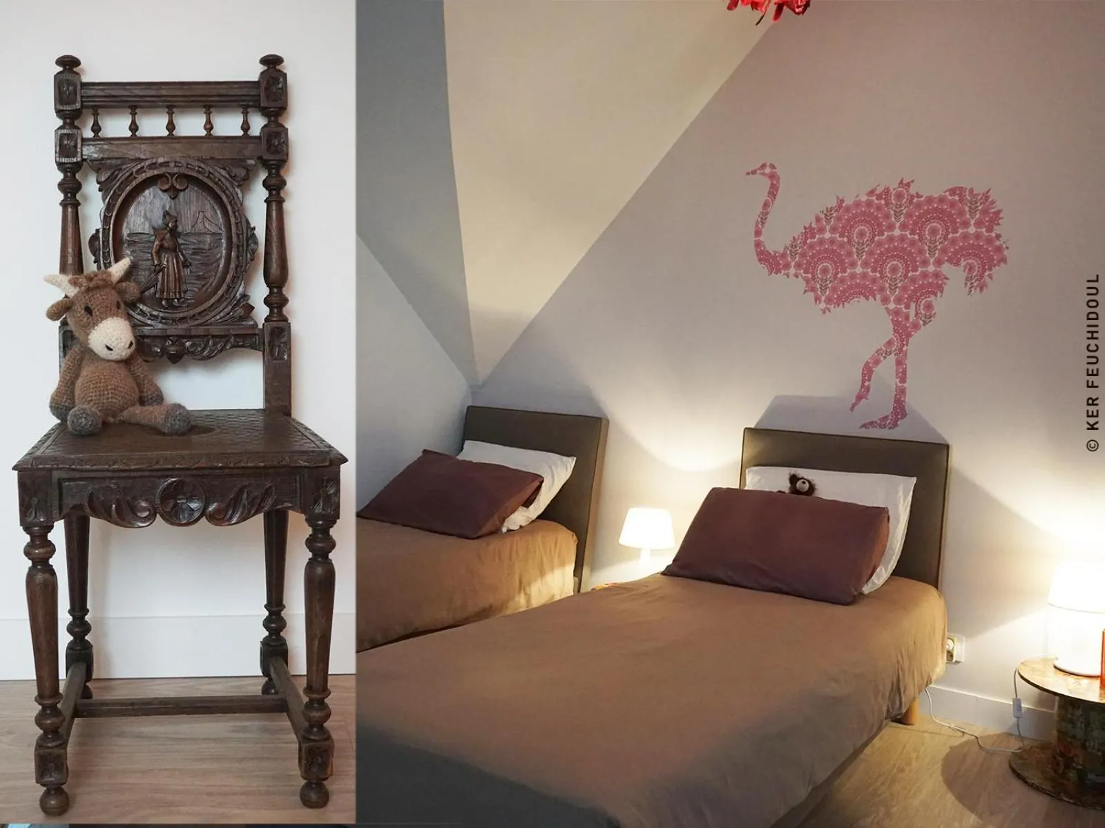 Decorative detail, Bed in Ker Feuchidoul