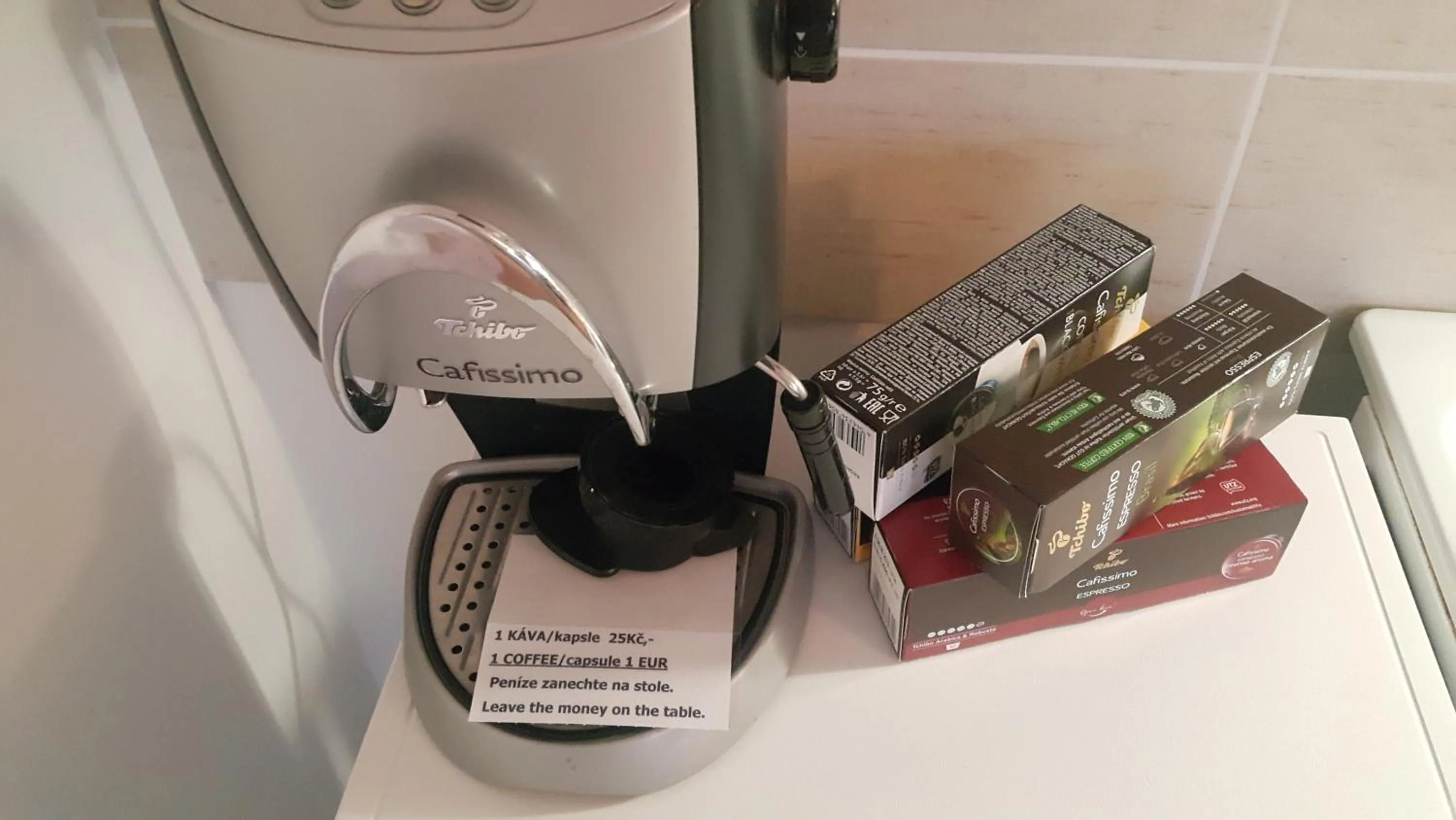 Coffee/tea facilities in Richie Apartment near Aquapark