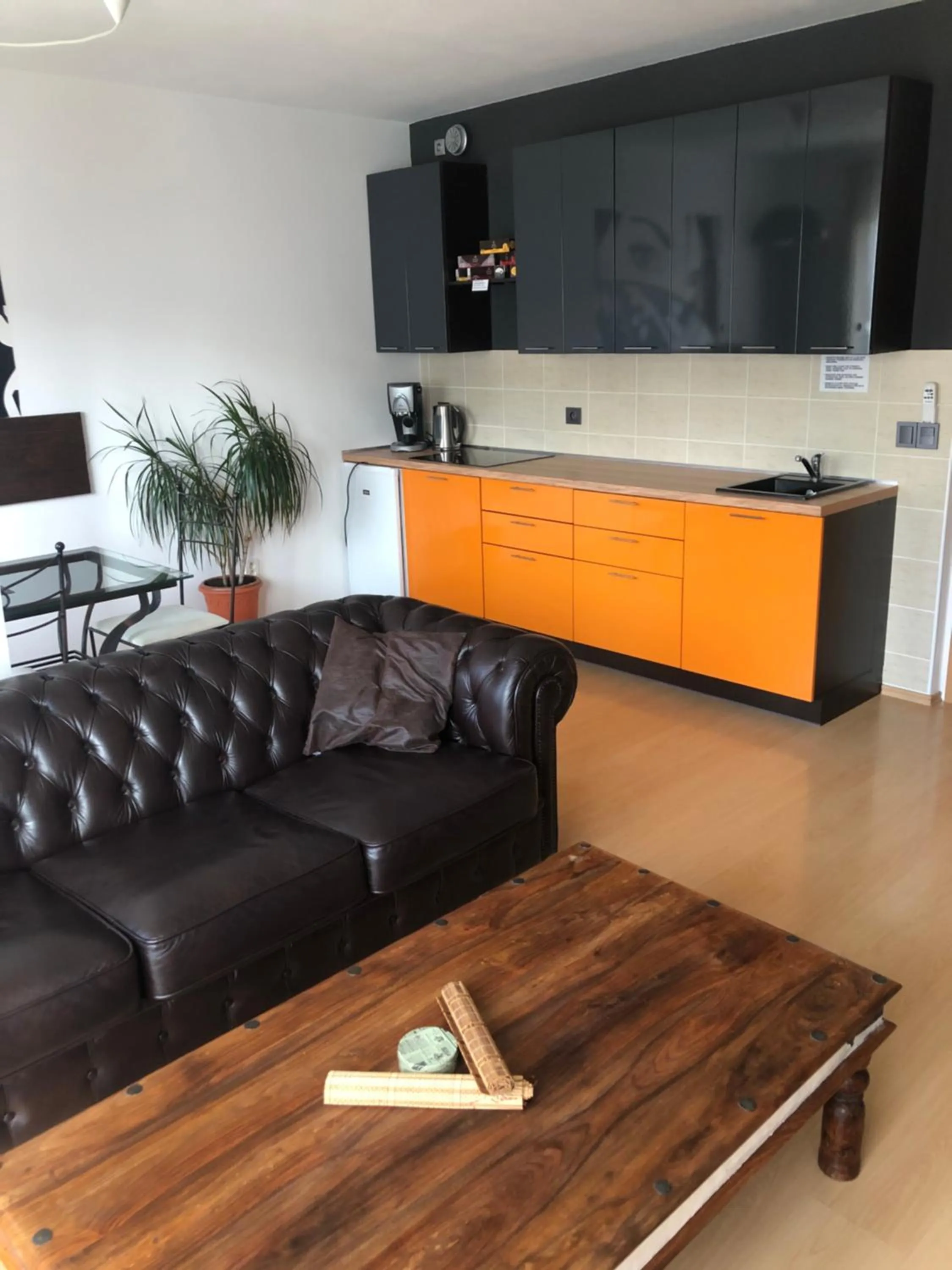 Kitchen or kitchenette in Richie Apartment near Aquapark