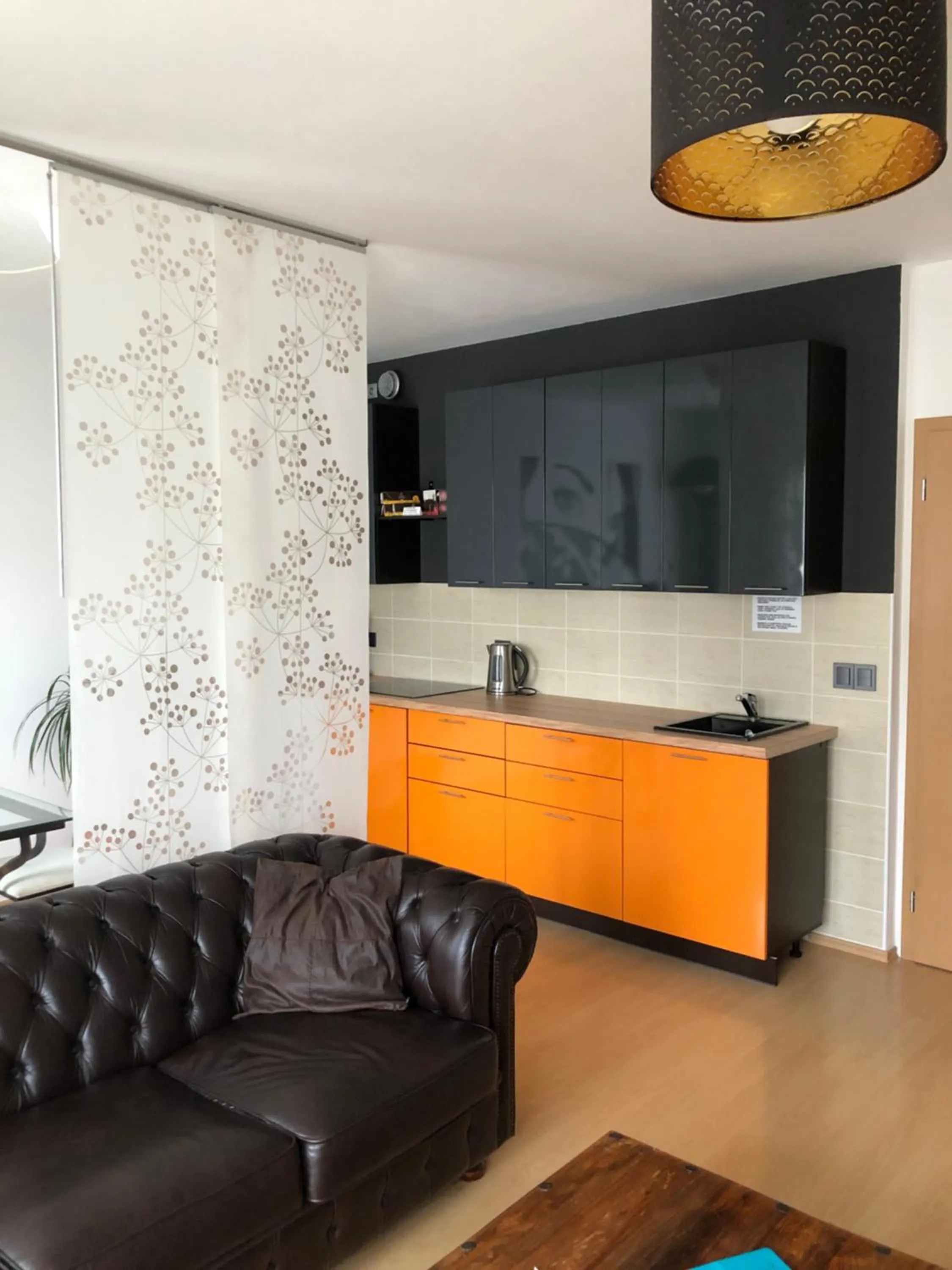 Kitchen or kitchenette in Richie Apartment near Aquapark