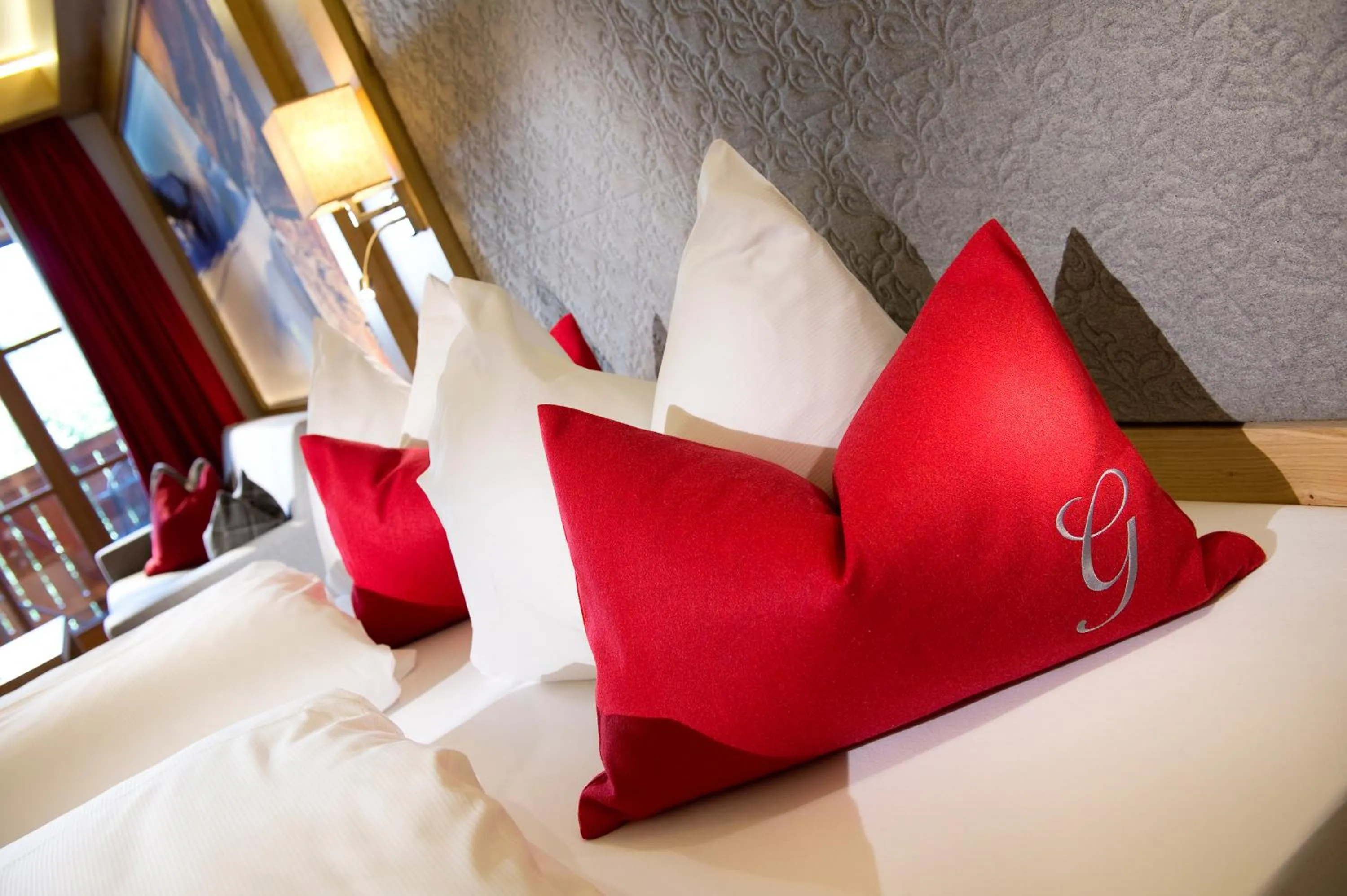 Decorative detail, Bed in Hotel Gambswirt