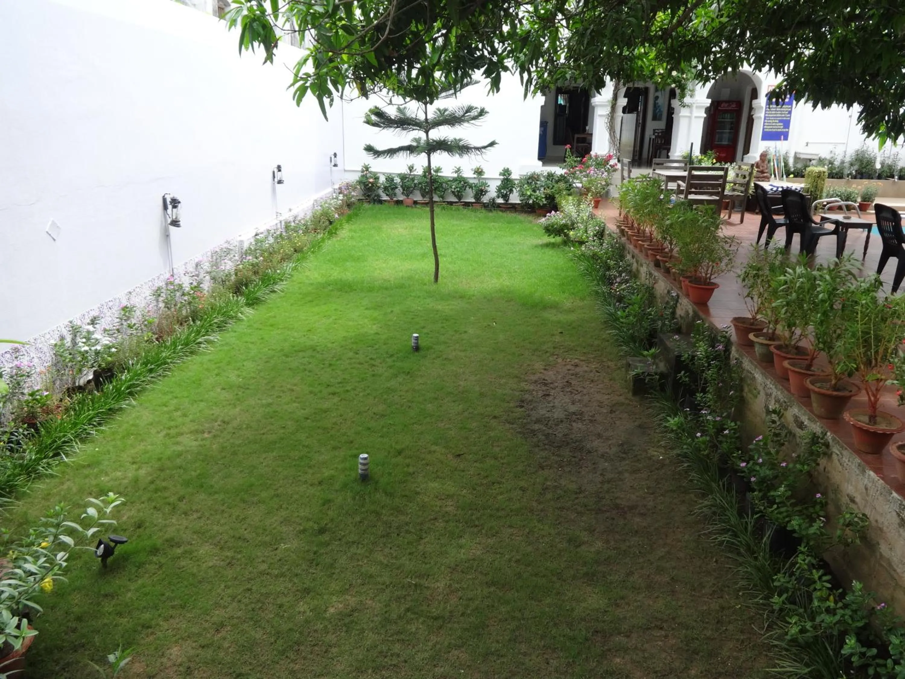 Garden in Hotel Gandhara