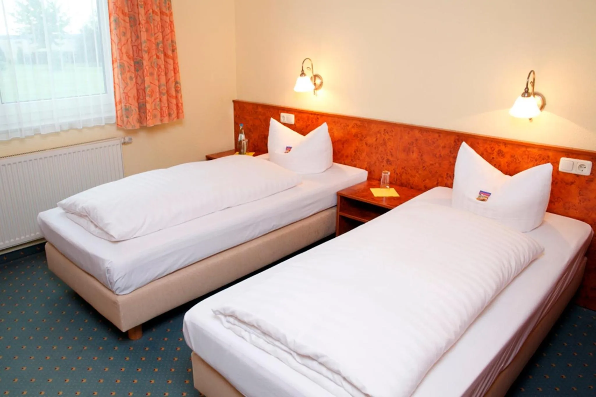 Bed in Hotel Pommernland