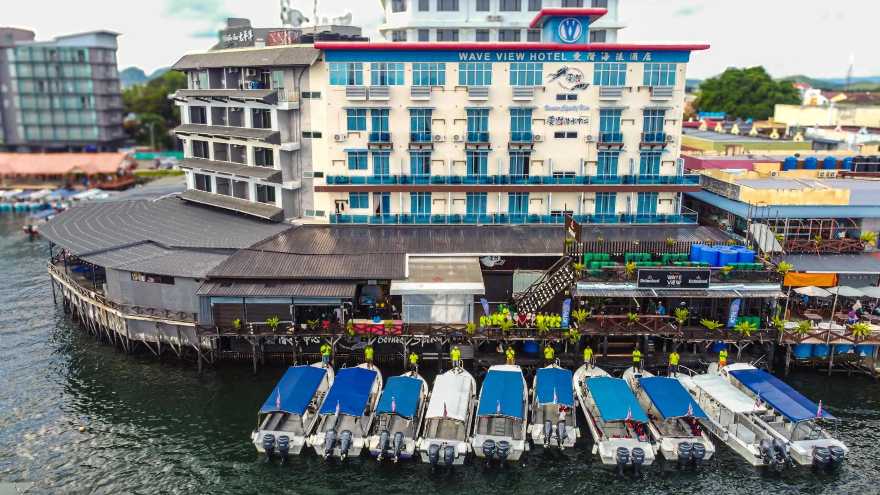 Property building in Wave View Hotel