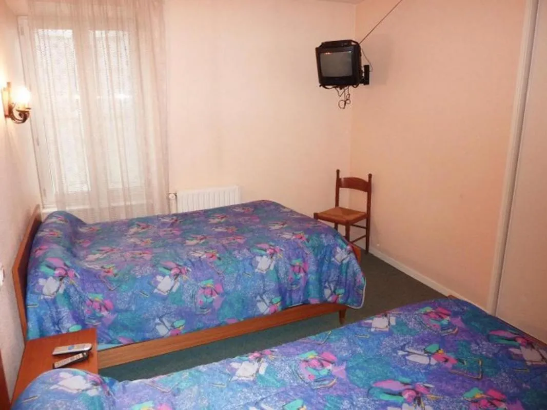 Bed in Hôtel Restaurant du Pont-Vieux