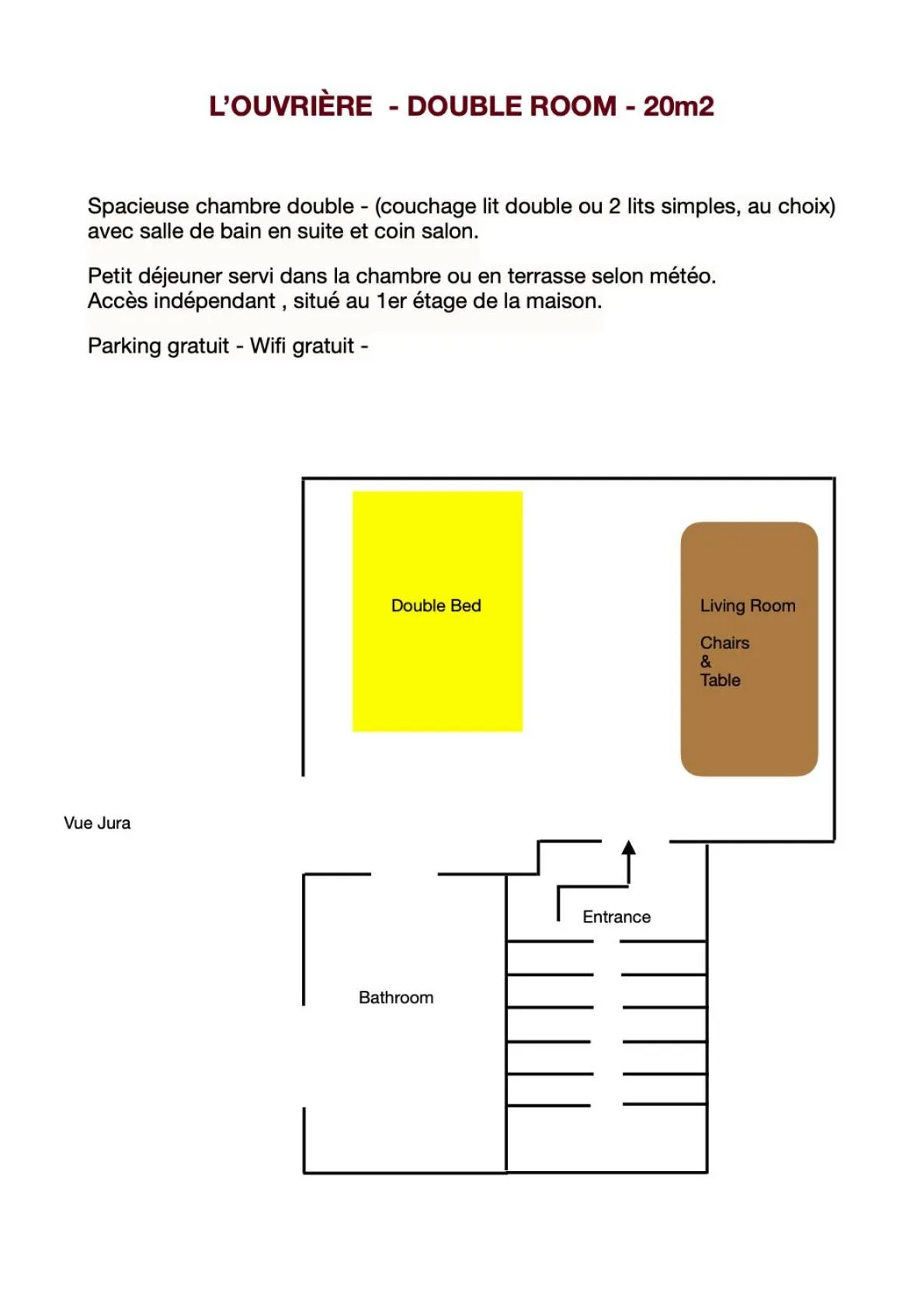 Floor plan in BnB La Clemonie