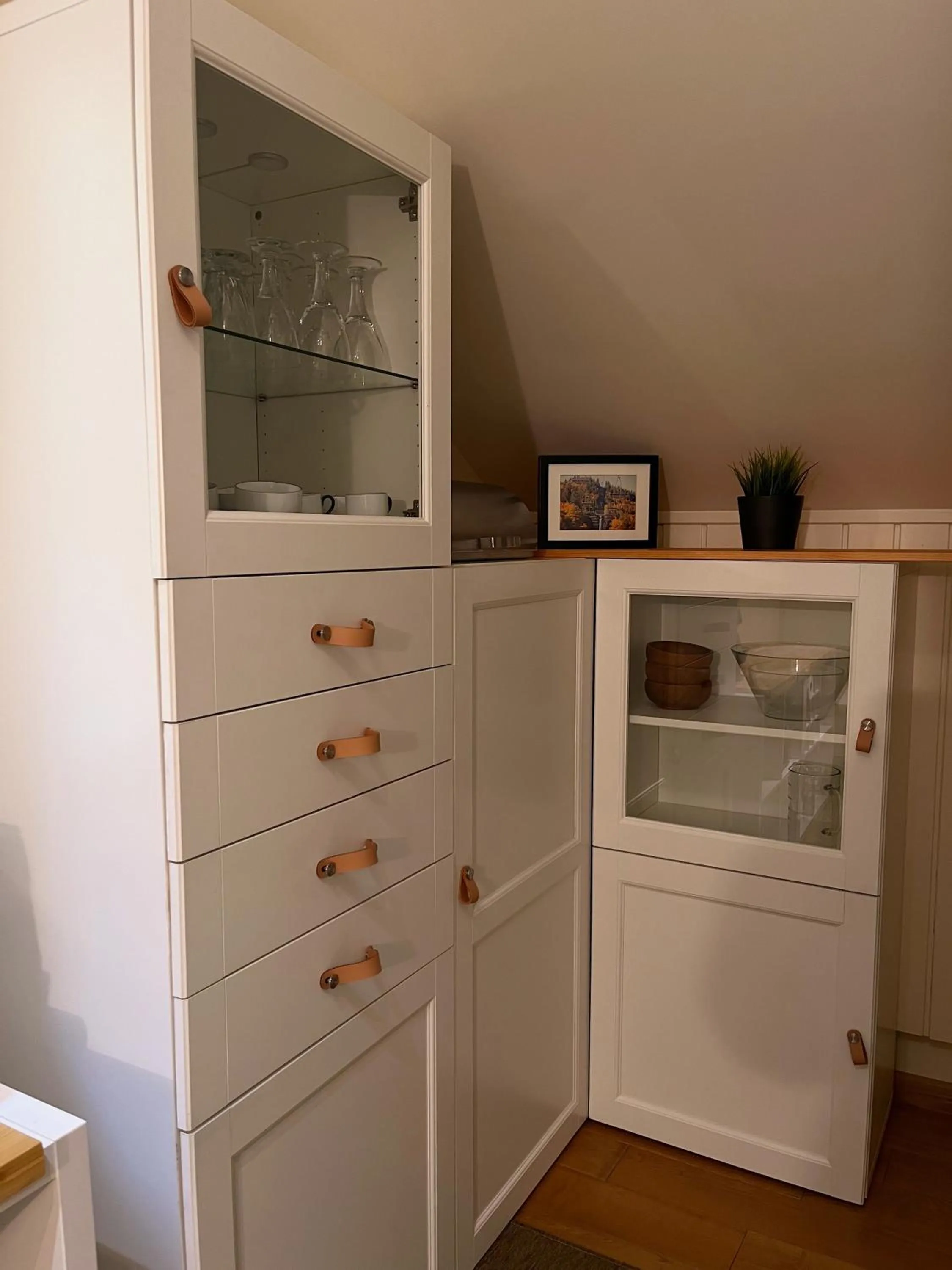 Kitchen or kitchenette in BnB La Clemonie