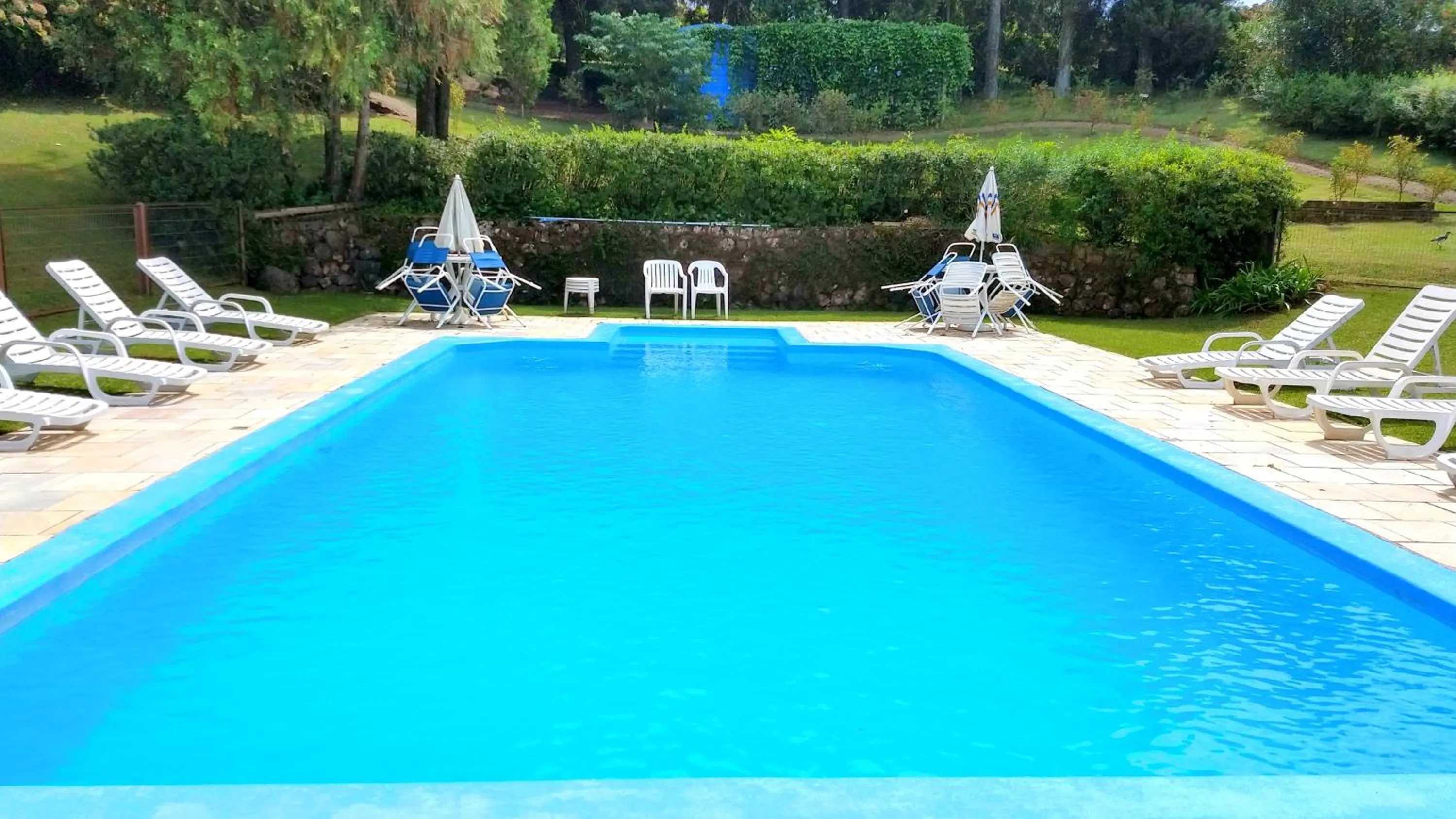 Pool view in Hotel Bangalôs da Serra