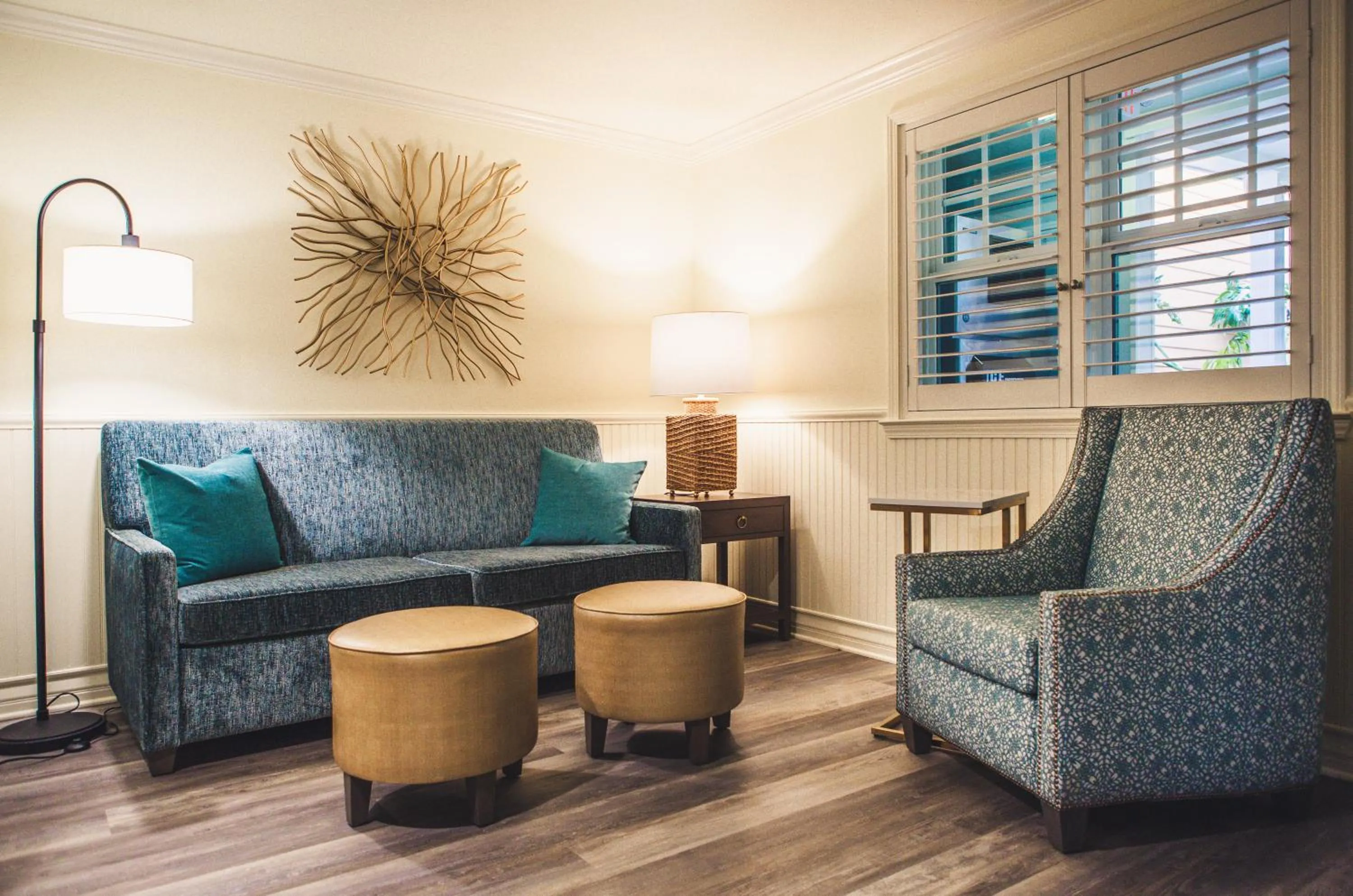 Seating area in Avila Lighthouse Suites