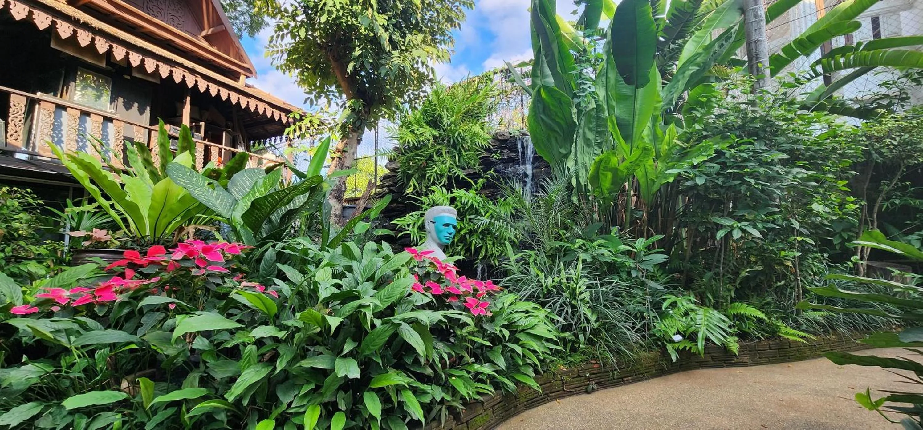 Garden view in Club One Seven Gaymen Chiang Mai