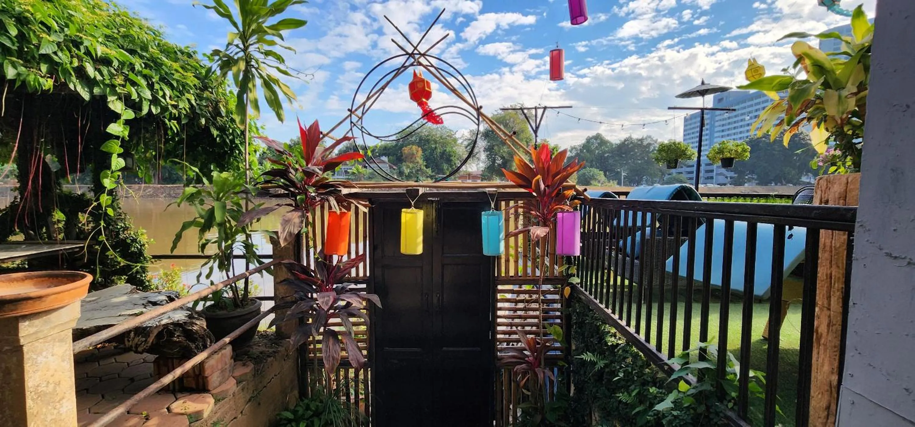 Garden view in Club One Seven Gaymen Chiang Mai