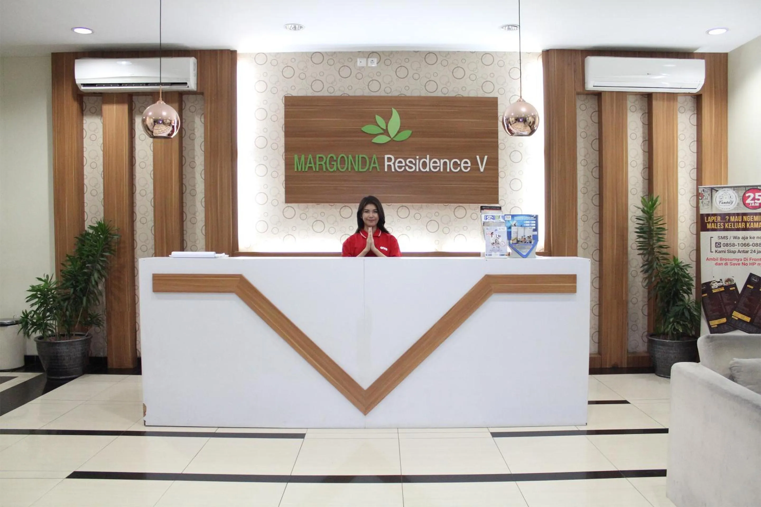 Lobby or reception, Lobby/Reception in OYO 266 Margonda Residence 5