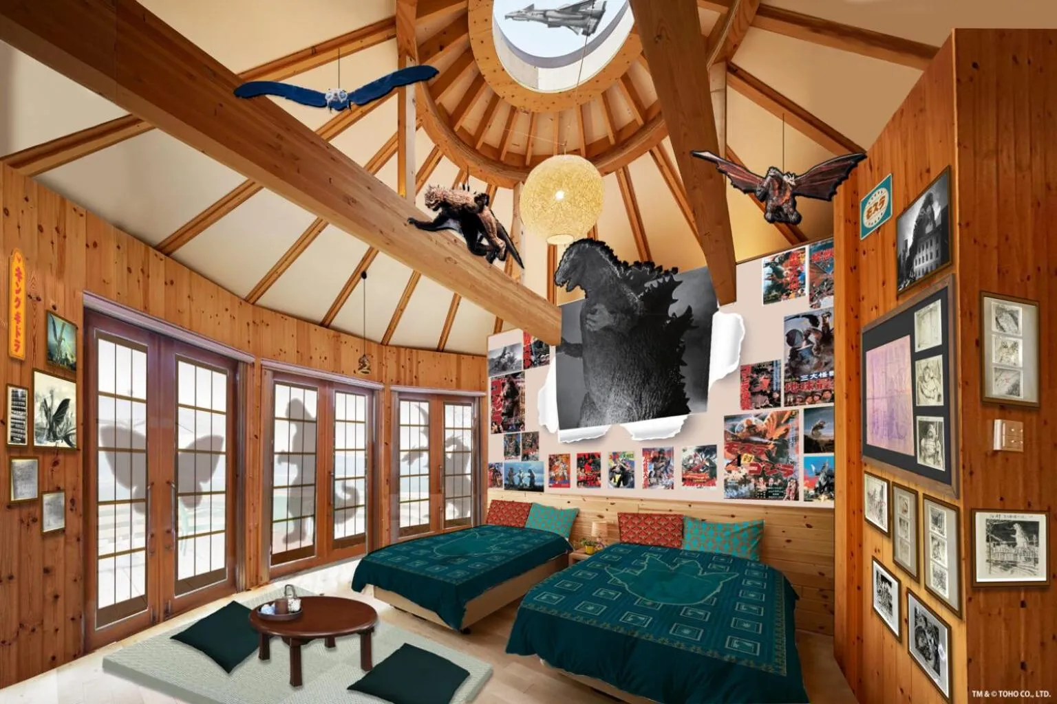 Bed in GRAND CHARIOT Hokutoshichisei 135°