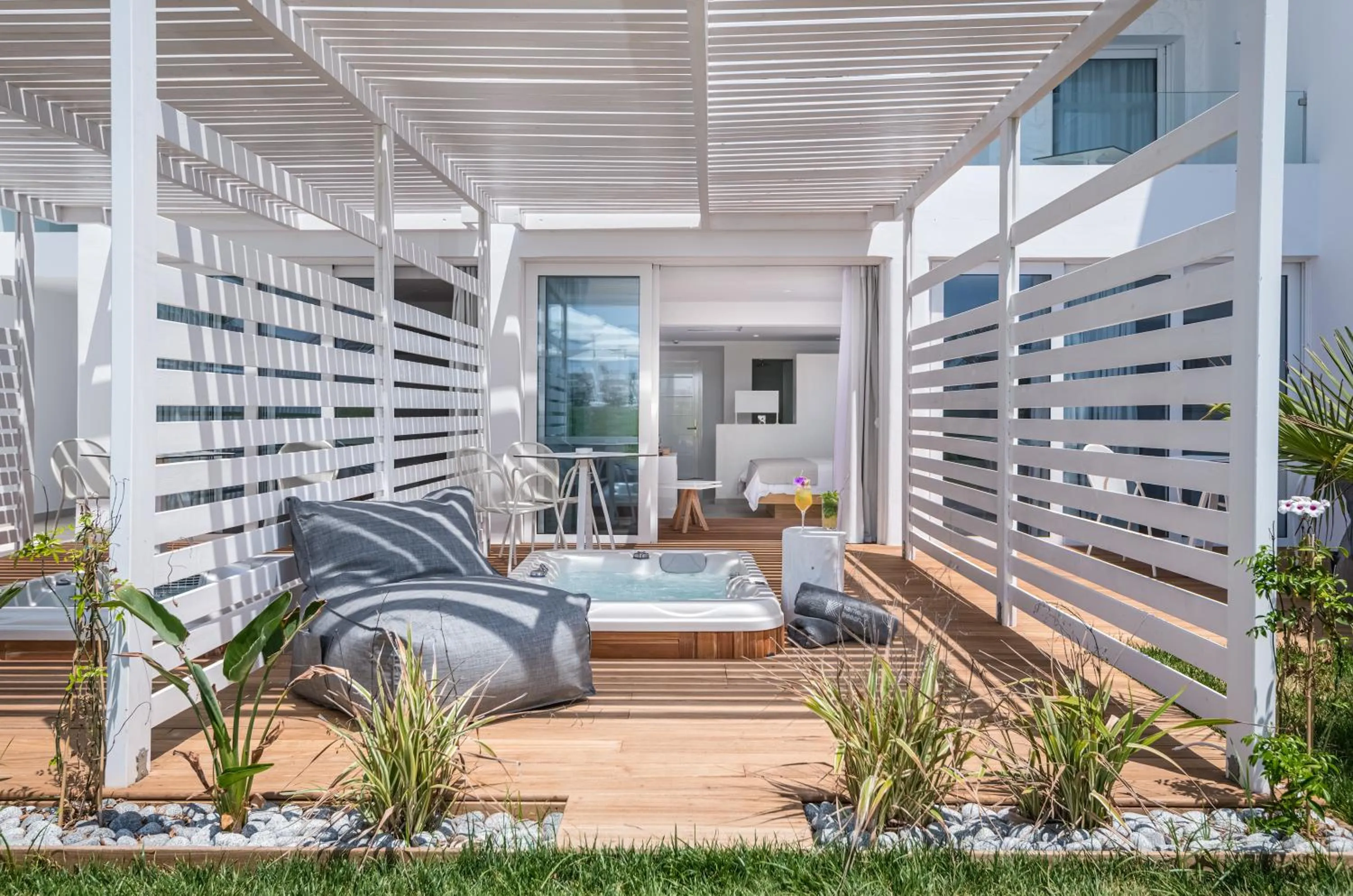 Balcony/Terrace in Kantouni Beach Boutique Hotel