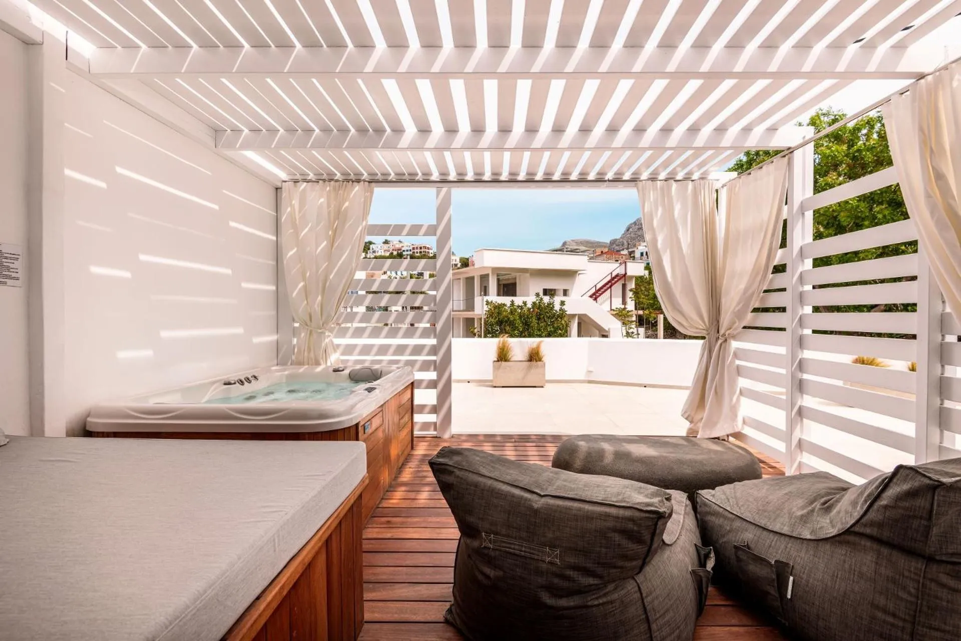 Balcony/Terrace in Kantouni Beach Boutique Hotel