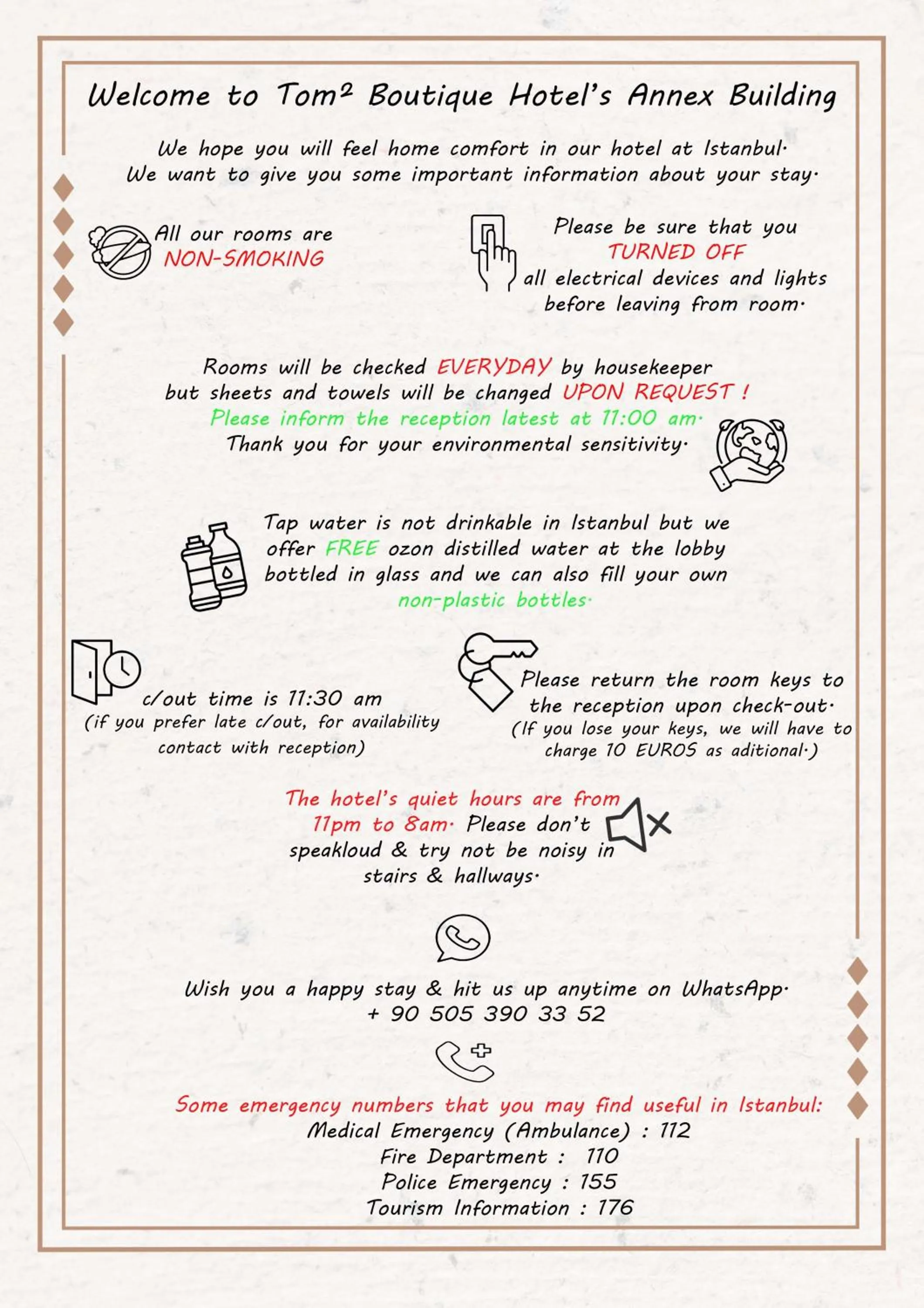 Text overlay in Tom Square Boutique Hotel