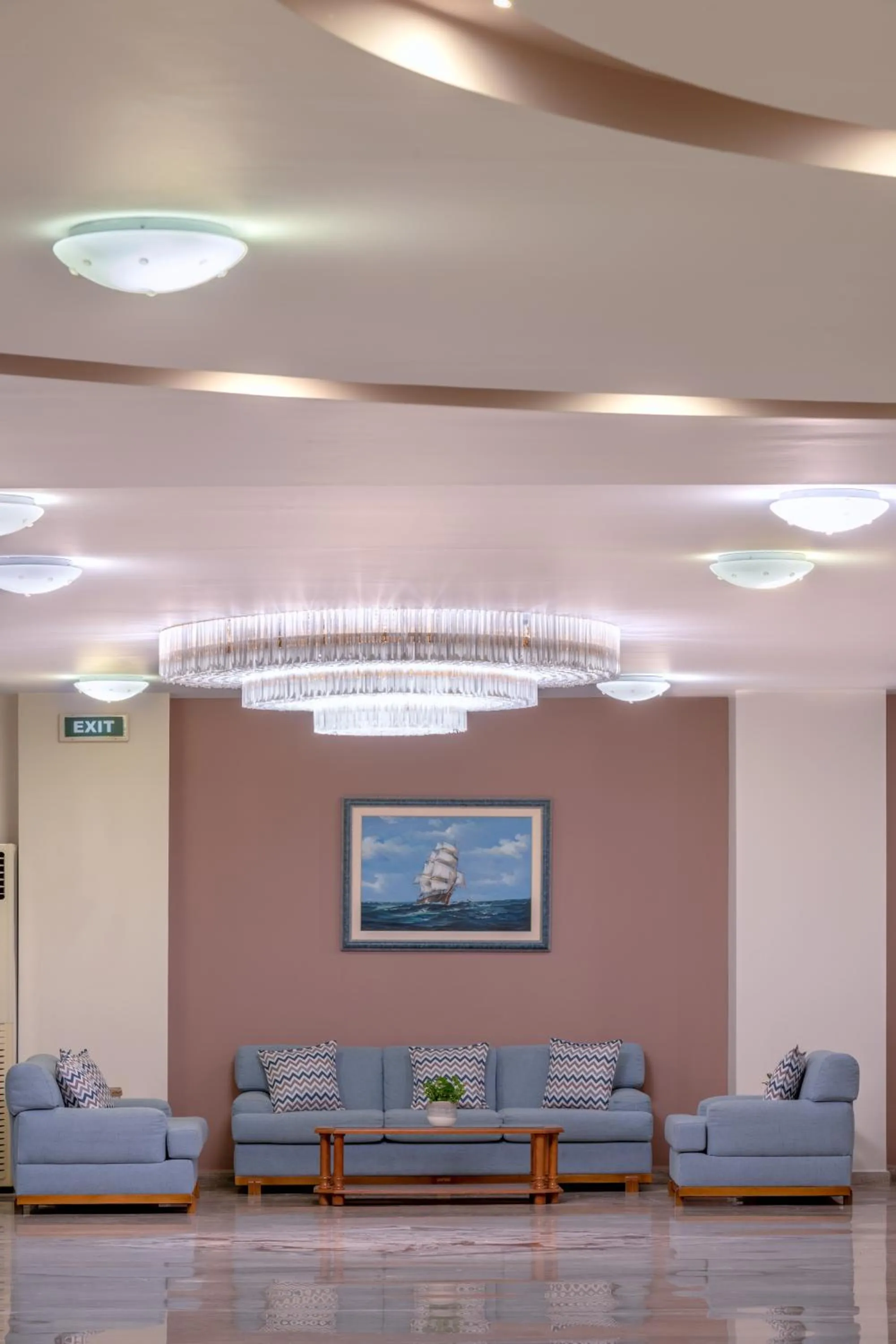 Lobby or reception in Marilena Hotel