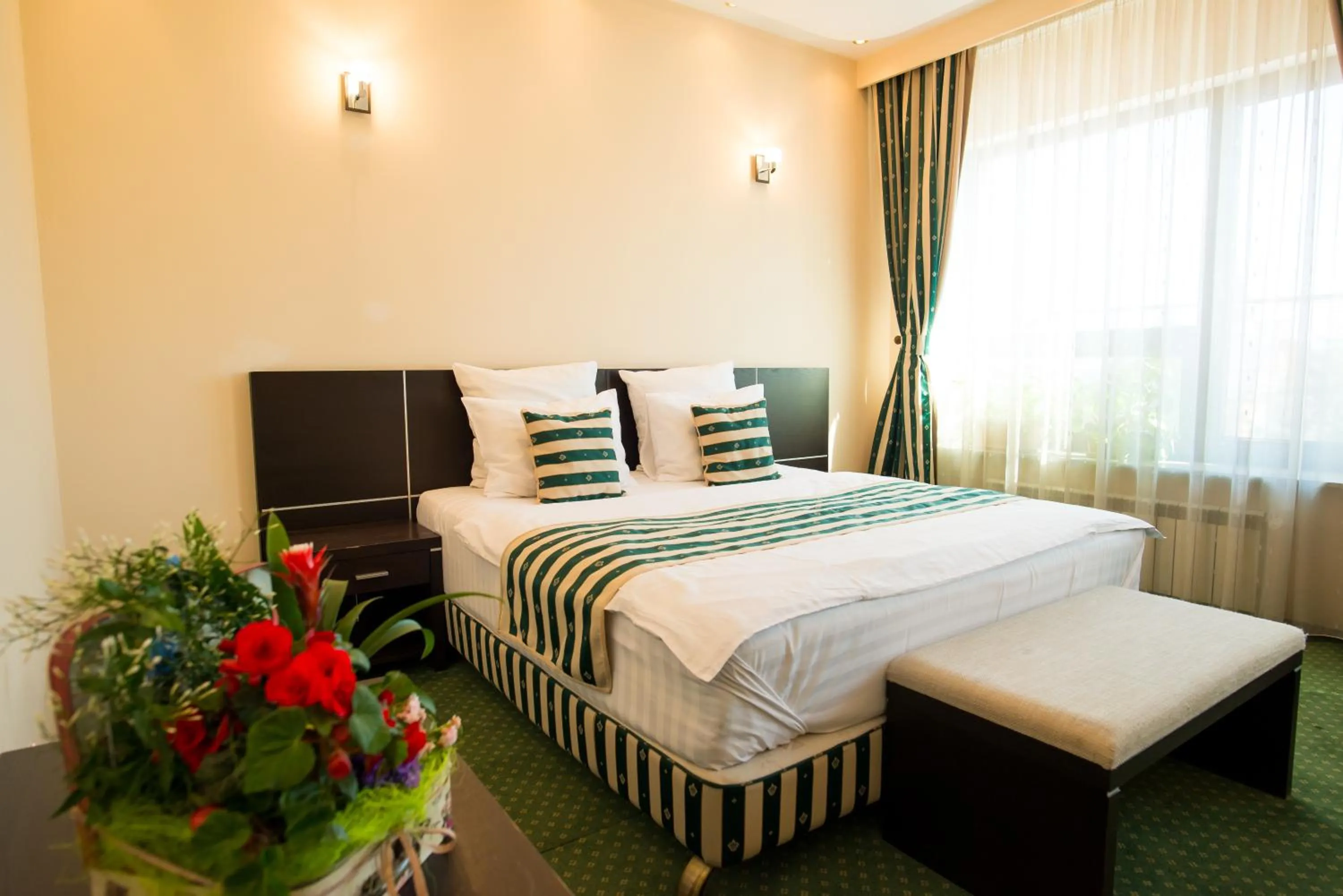 Bed in Pensiunea President