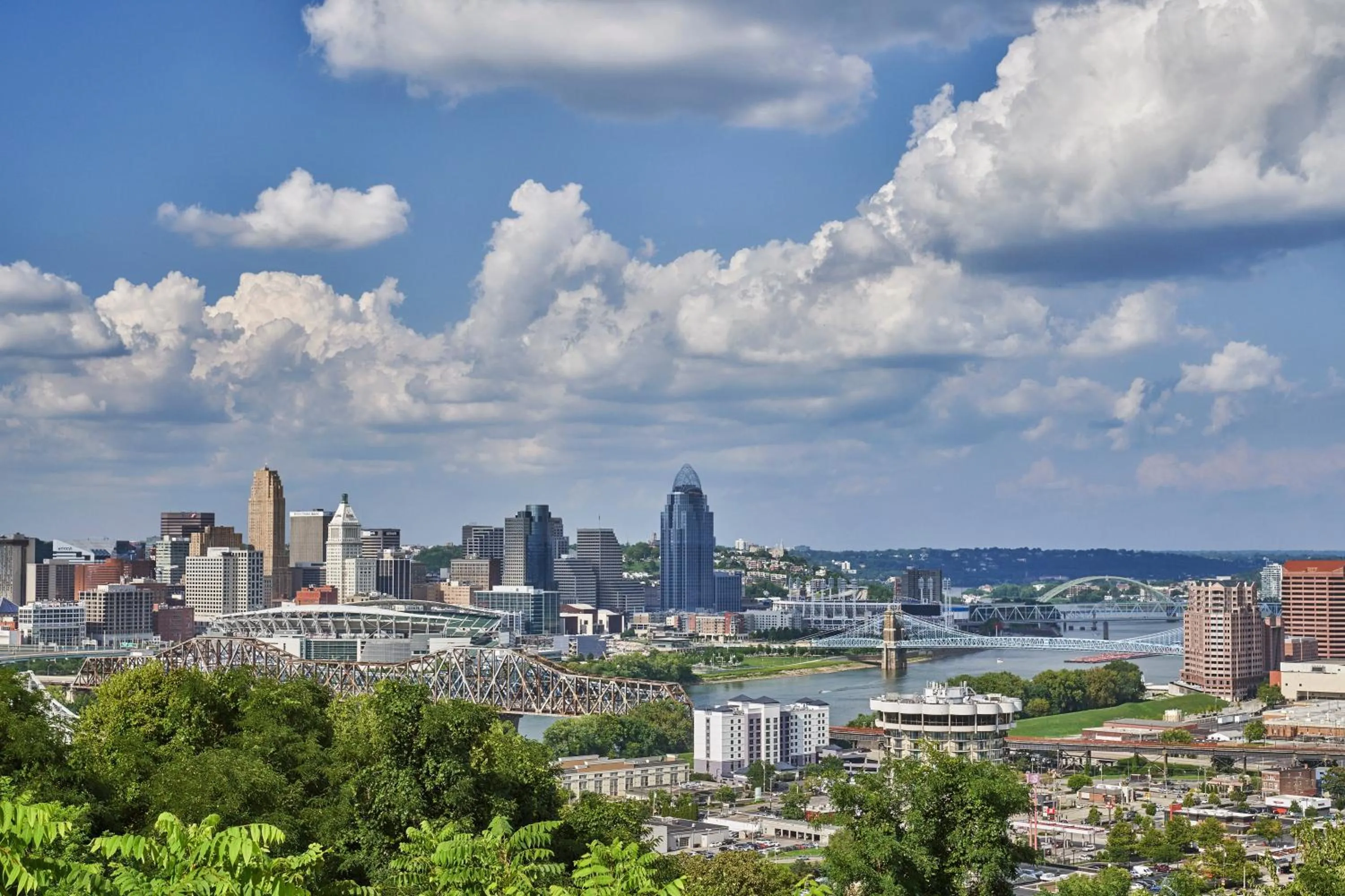 City view in Graduate by Hilton Cincinnati