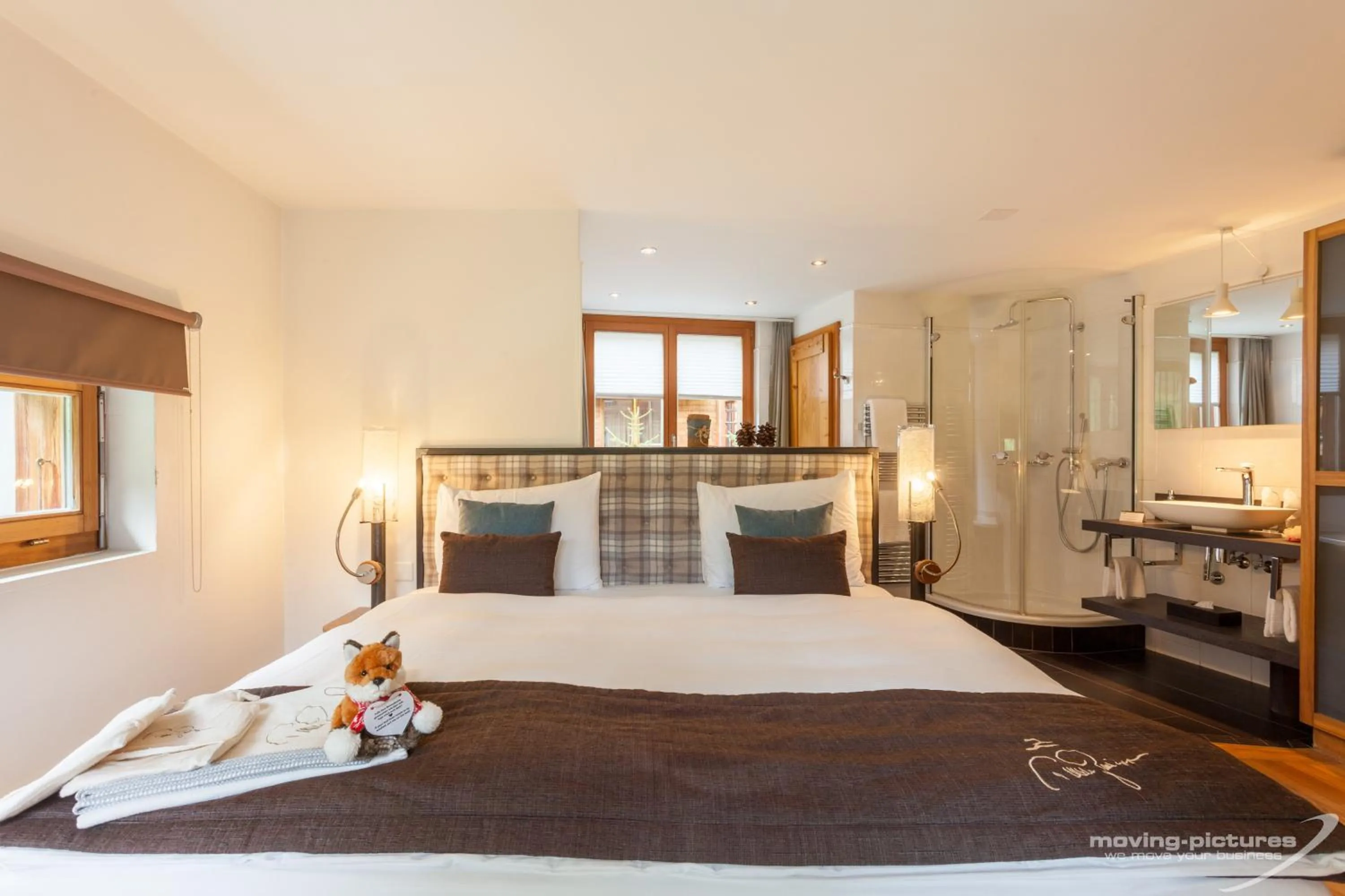 Bed in Suitenhotel Zurbriggen