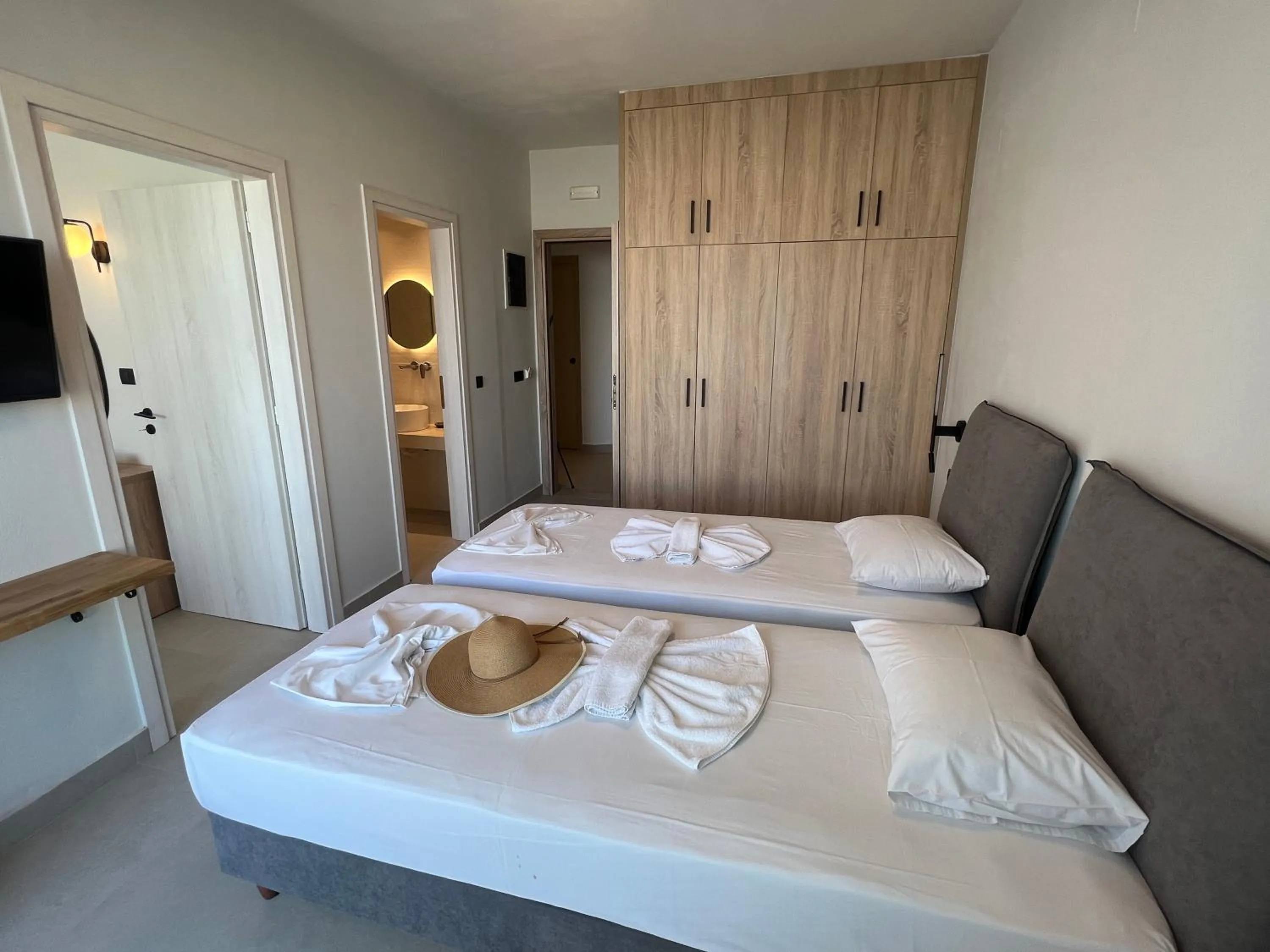 Bed in Hotel Kathrin Beach