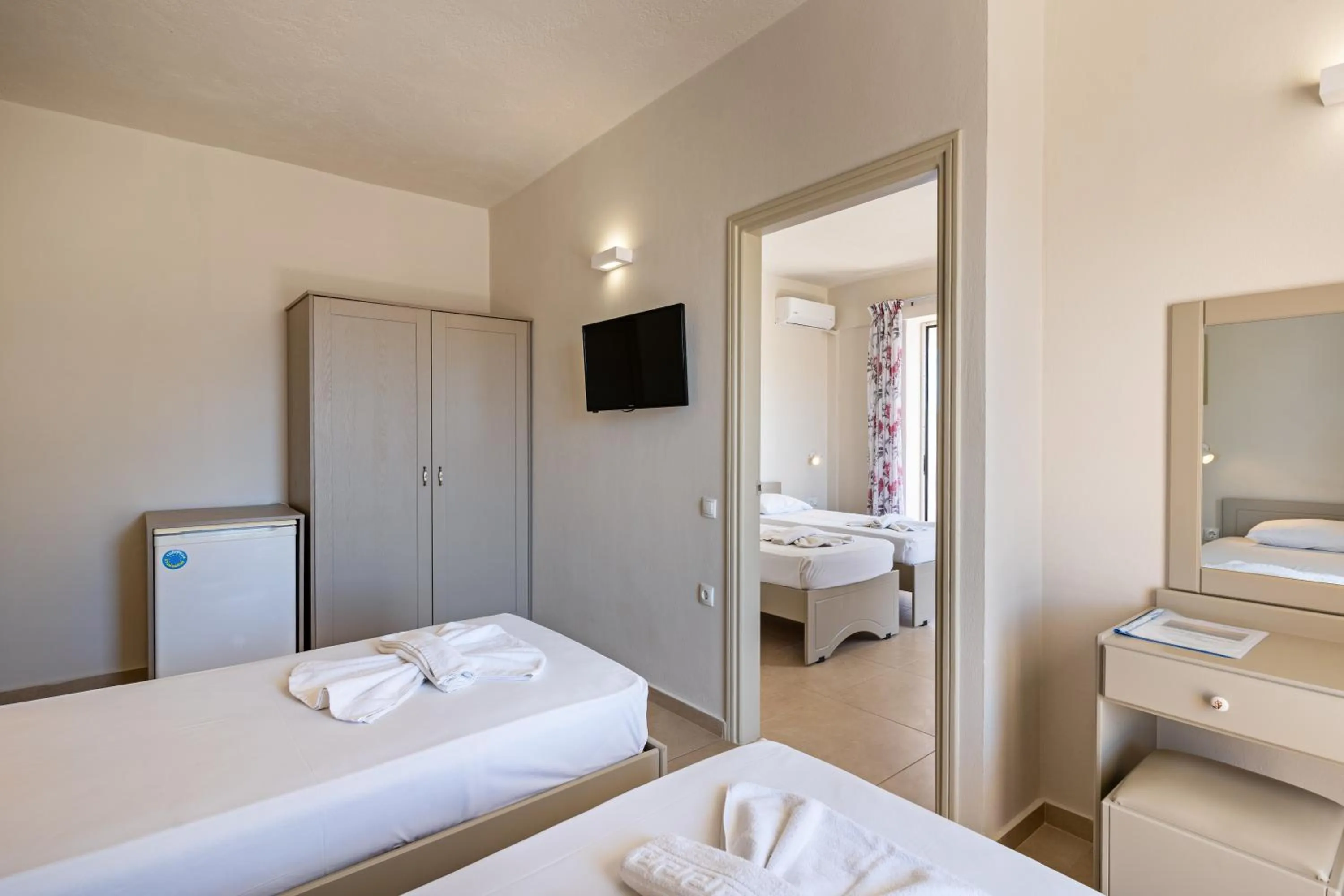 Bed in Hotel Kathrin Beach