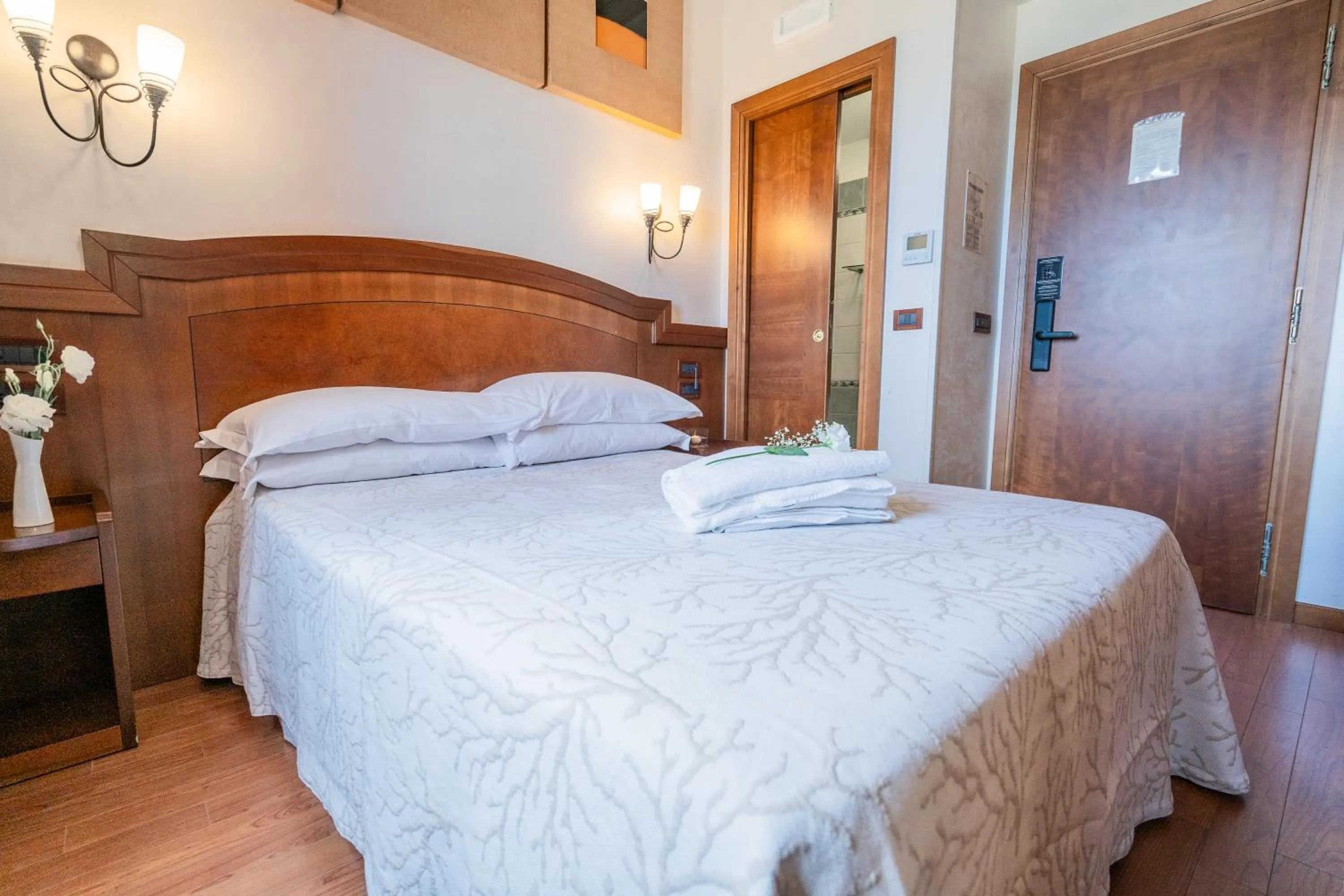 Bed in Art Hotel Santa Lucia