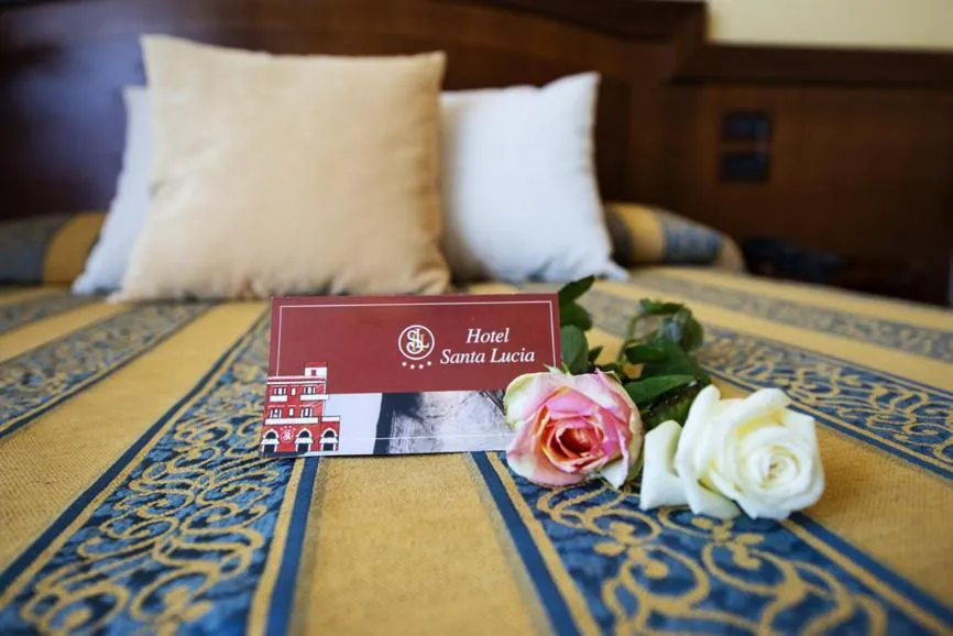 Bed in Art Hotel Santa Lucia