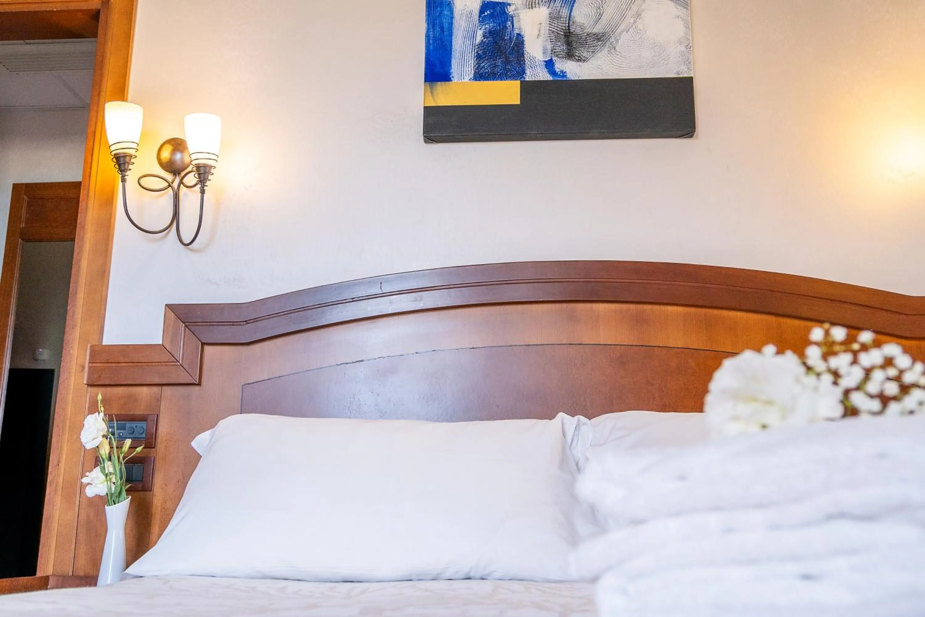 Bed in Art Hotel Santa Lucia