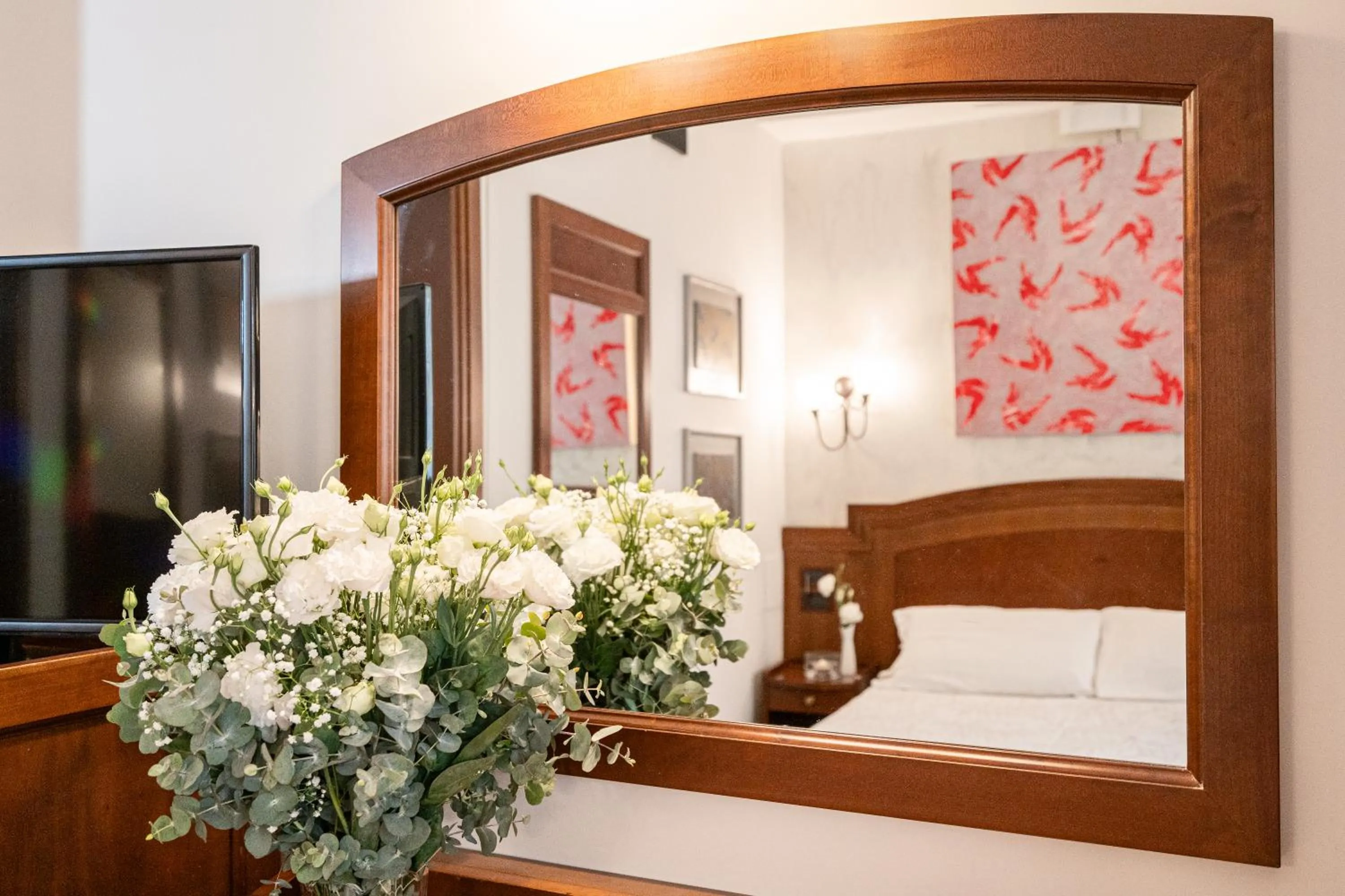 Bed in Art Hotel Santa Lucia