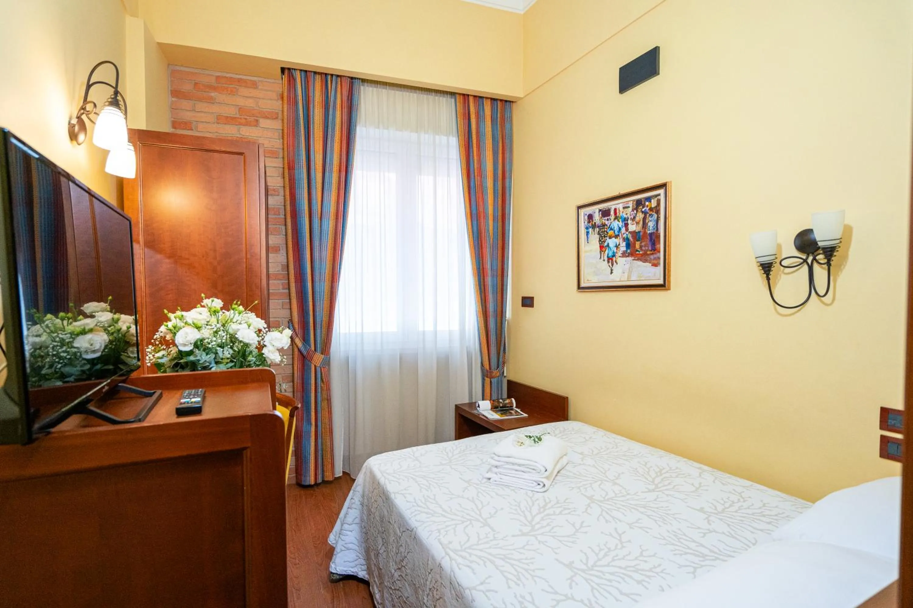 Bed in Art Hotel Santa Lucia