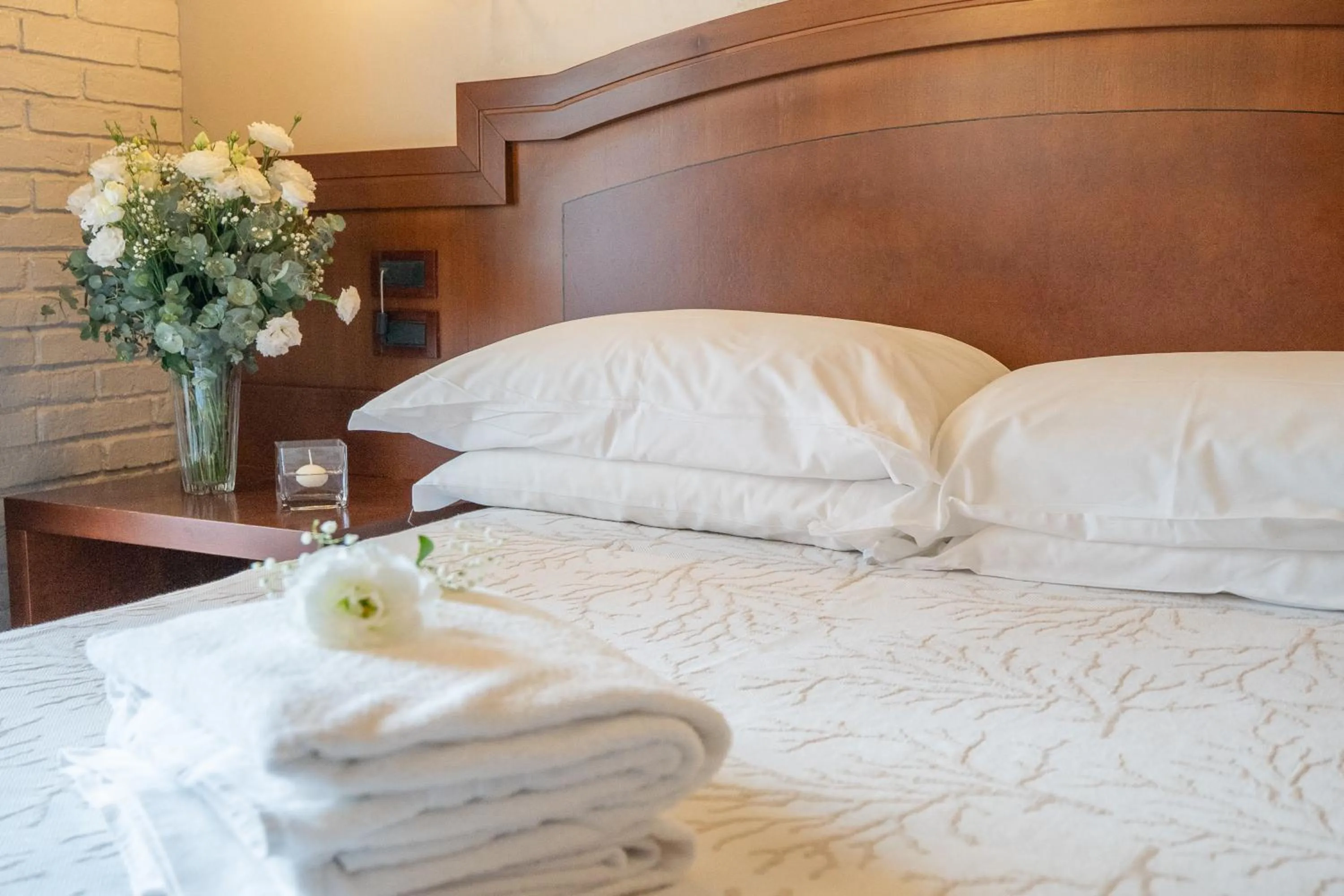 Bed in Art Hotel Santa Lucia